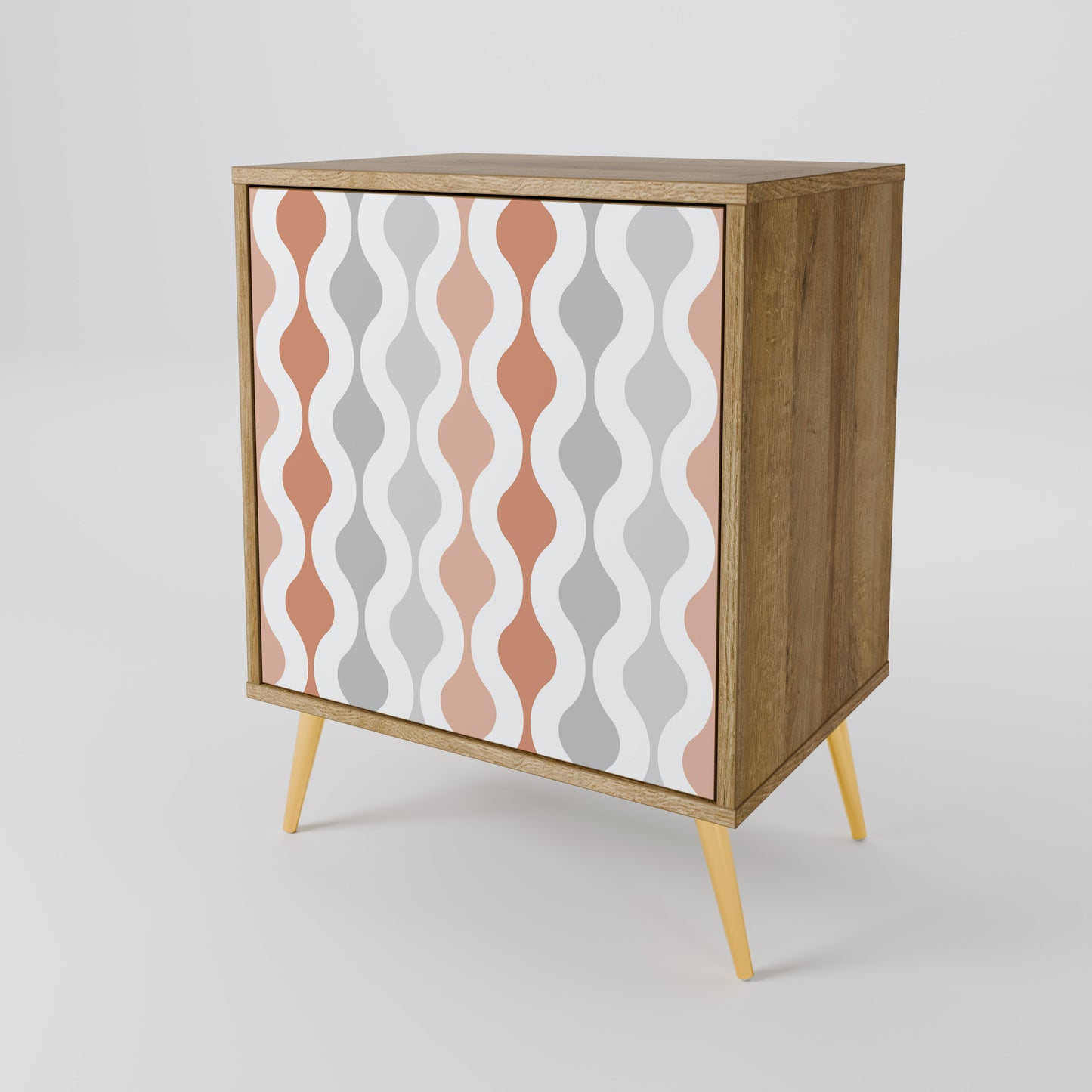 HAZY NOSTALGIA 1-Door Sideboard in Oak Effect