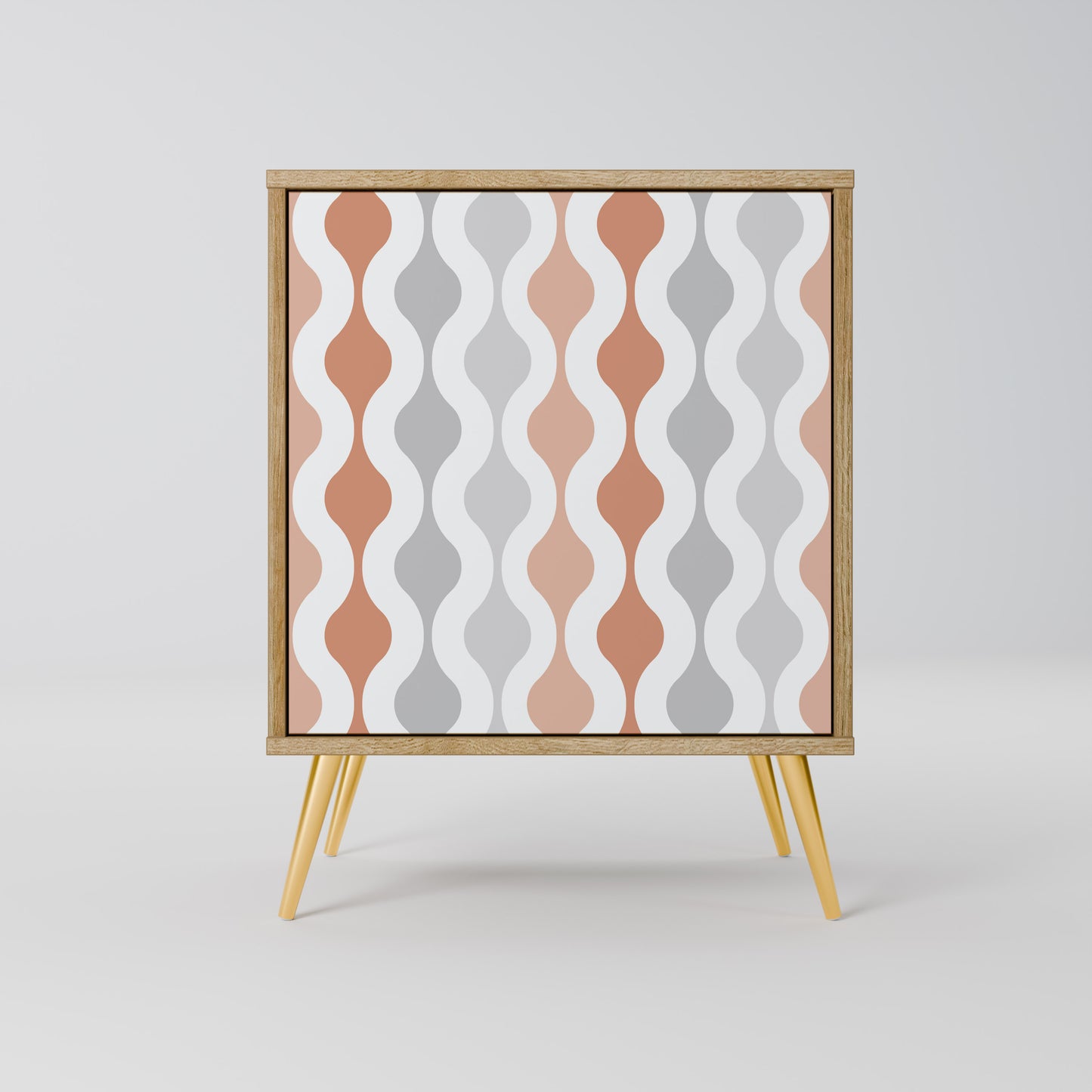 HAZY NOSTALGIA 1-Door Sideboard in Oak Effect