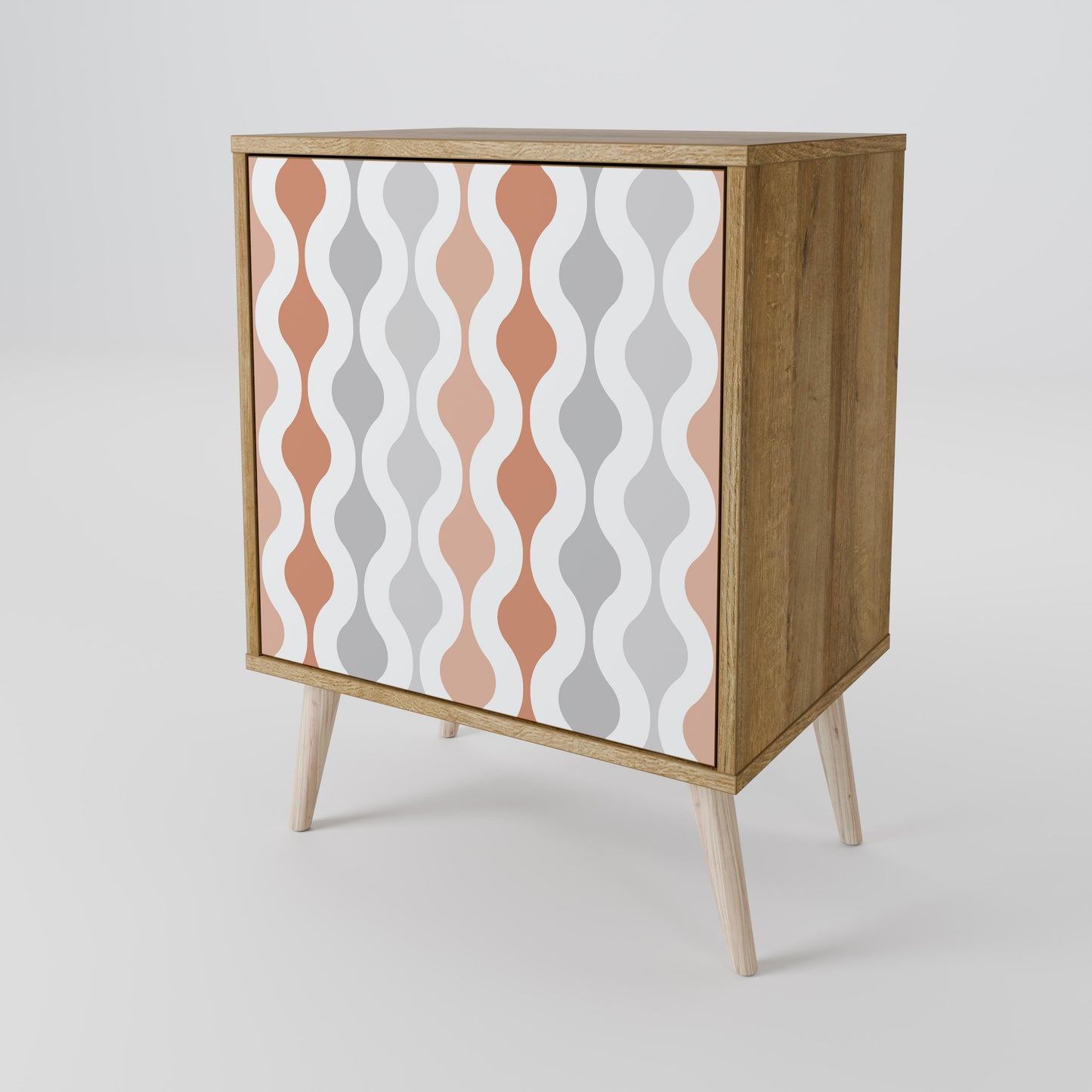 HAZY NOSTALGIA 1-Door Sideboard in Oak Effect