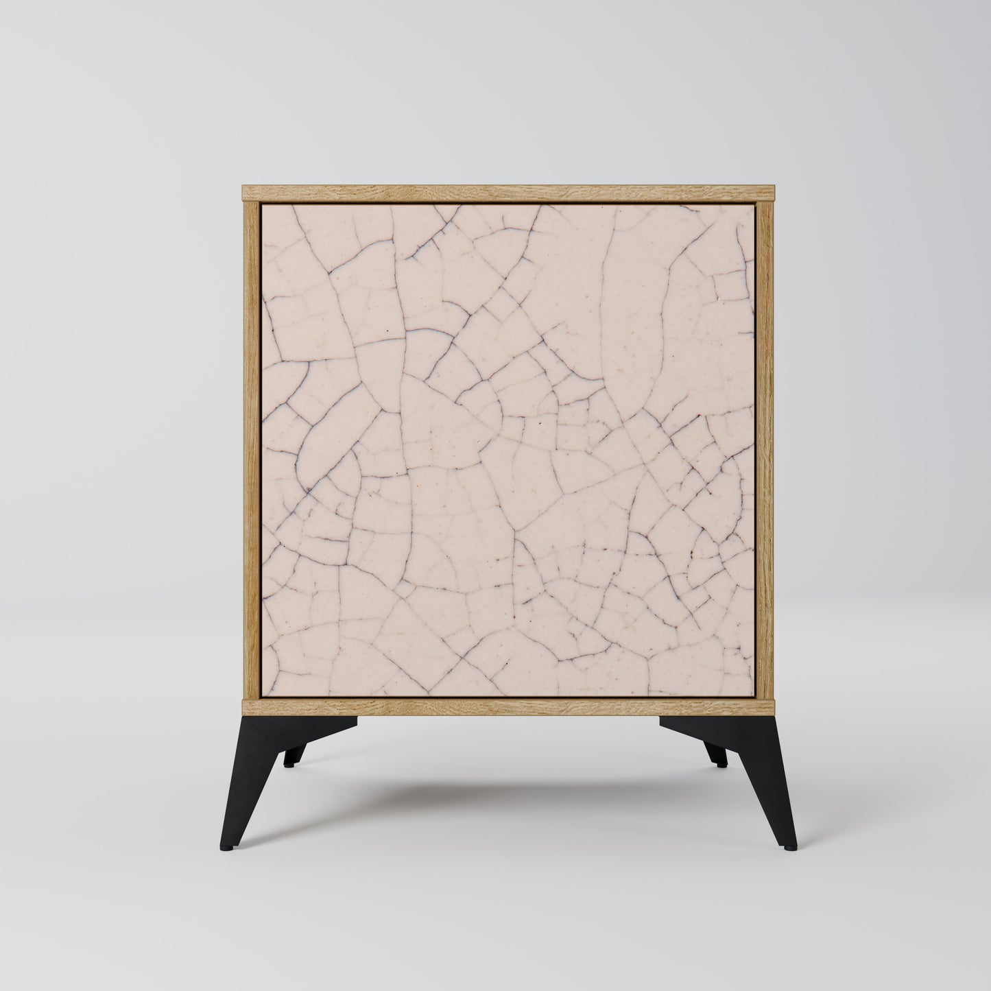 CERAMIC TEXTURE 1-Door Sideboard in Oak Effect