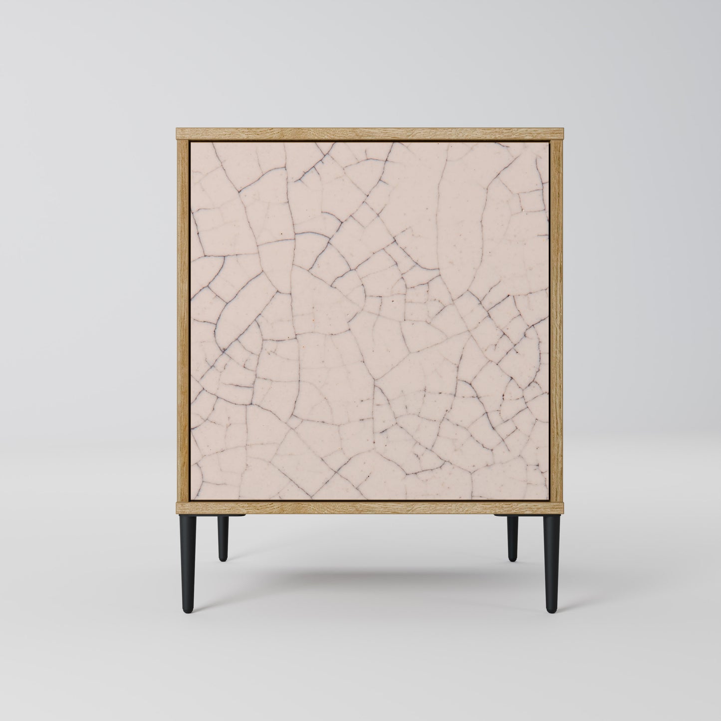 CERAMIC TEXTURE 1-Door Sideboard in Oak Effect
