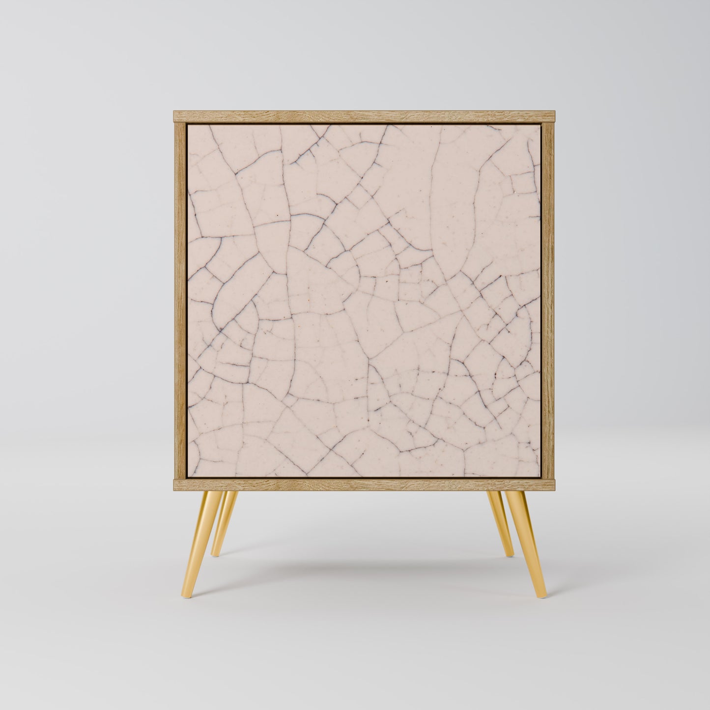 CERAMIC TEXTURE 1-Door Sideboard in Oak Effect