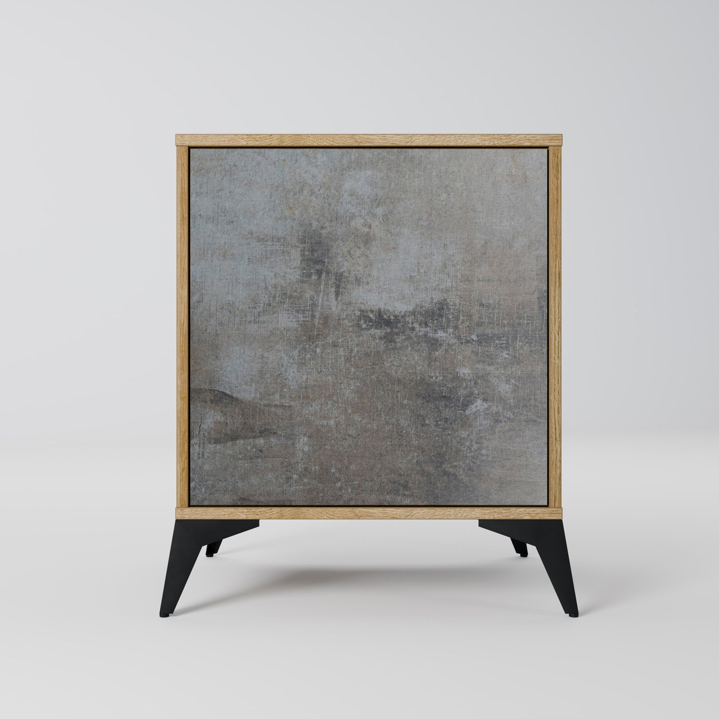CONCRETE WALL 1-Door Sideboard in Oak Effect