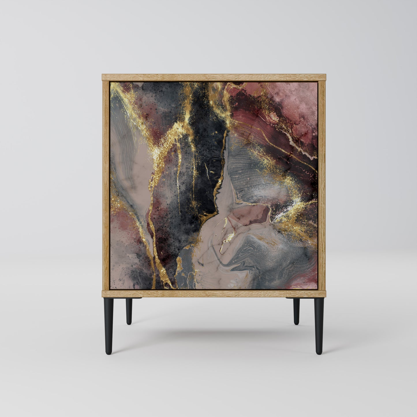 GOLDEN TIDES 1-Door Sideboard in Oak Effect