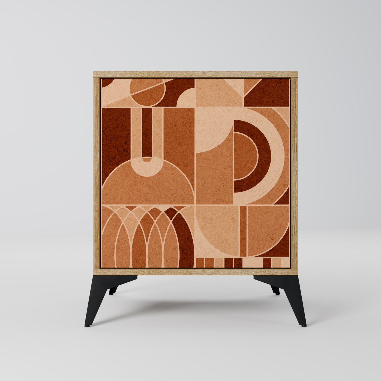 PRISM MOSAIC 1-Door Sideboard in Oak Effect