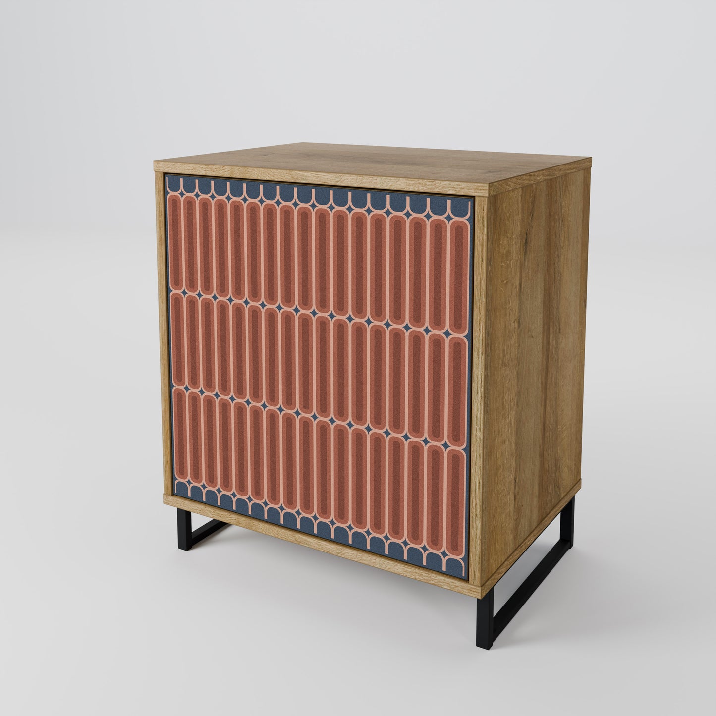 HYPNOTIC GATE 1-Door Sideboard in Oak Effect