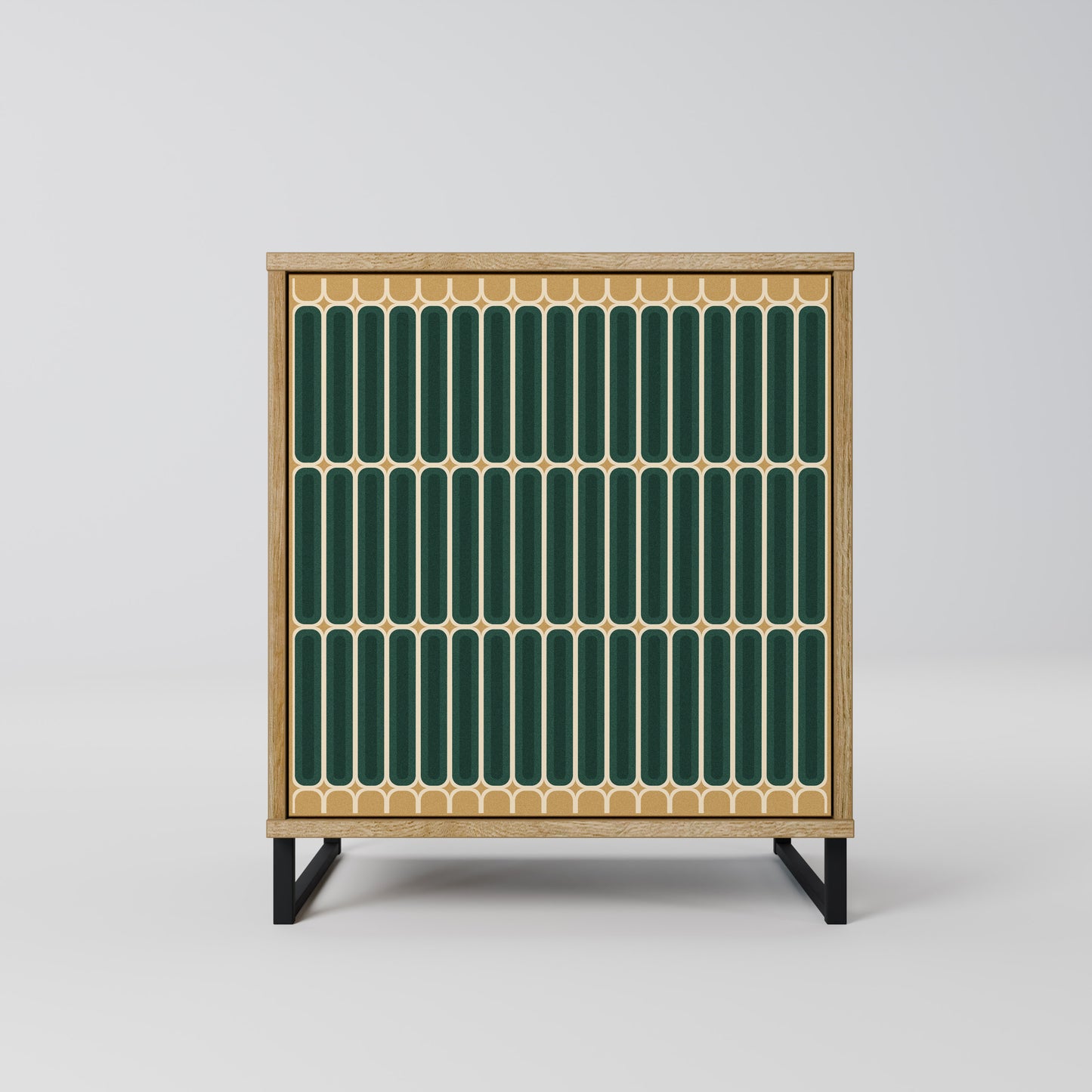 ILUSION GATE 1-Door Sideboard in Oak Effect