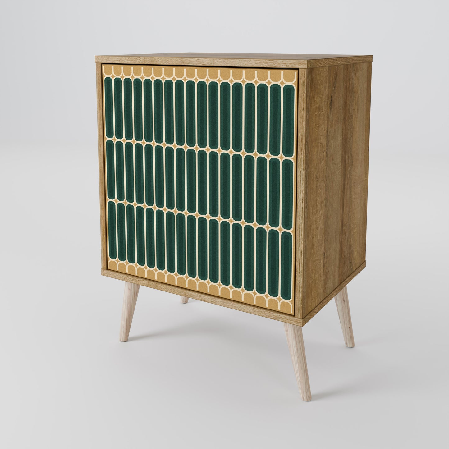 ILUSION GATE 1-Door Sideboard in Oak Effect