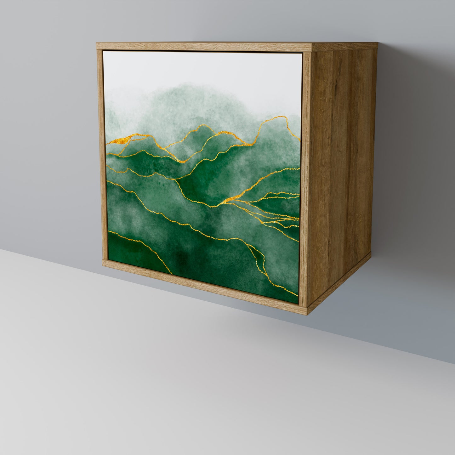 EXPENSIVE NATURE 1-Door Sideboard in Oak Effect
