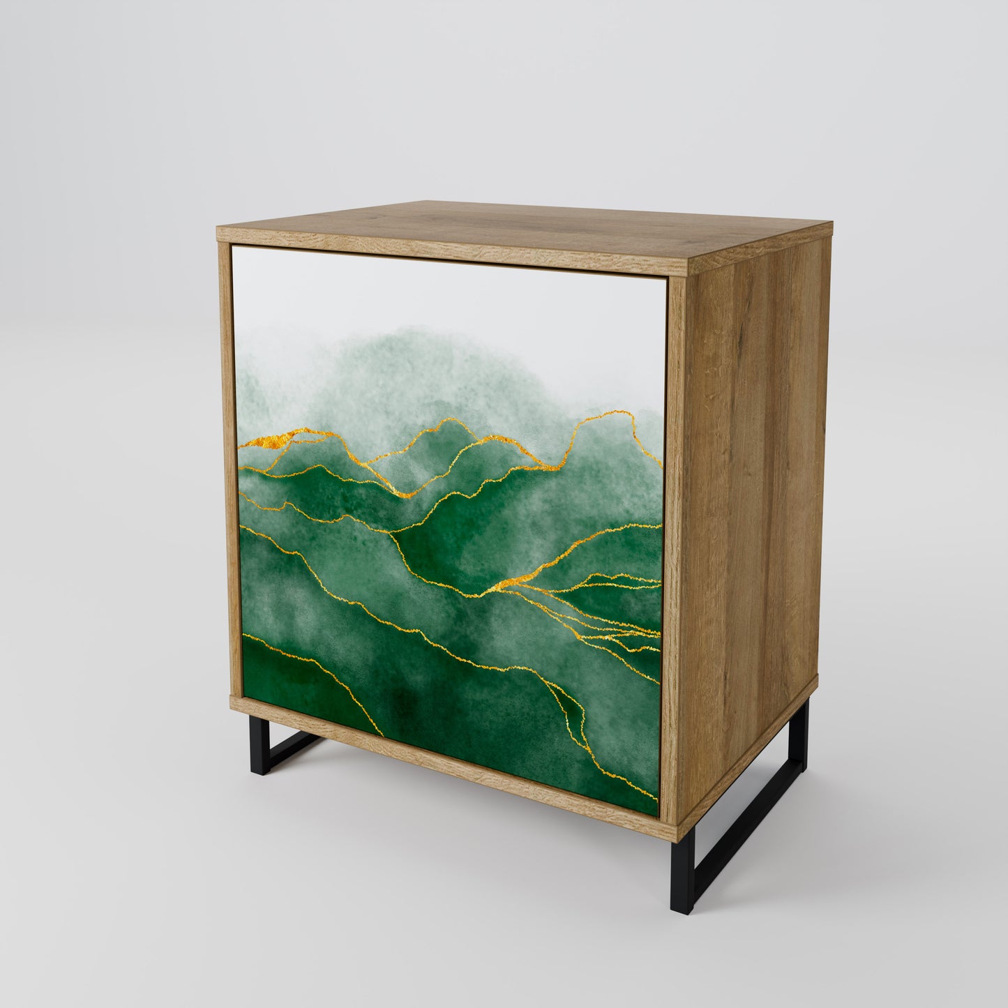 EXPENSIVE NATURE 1-Door Sideboard in Oak Effect