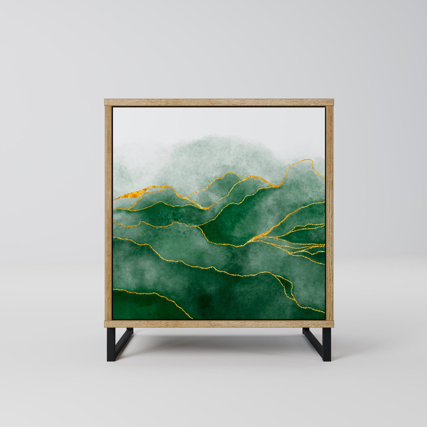 EXPENSIVE NATURE 1-Door Sideboard in Oak Effect