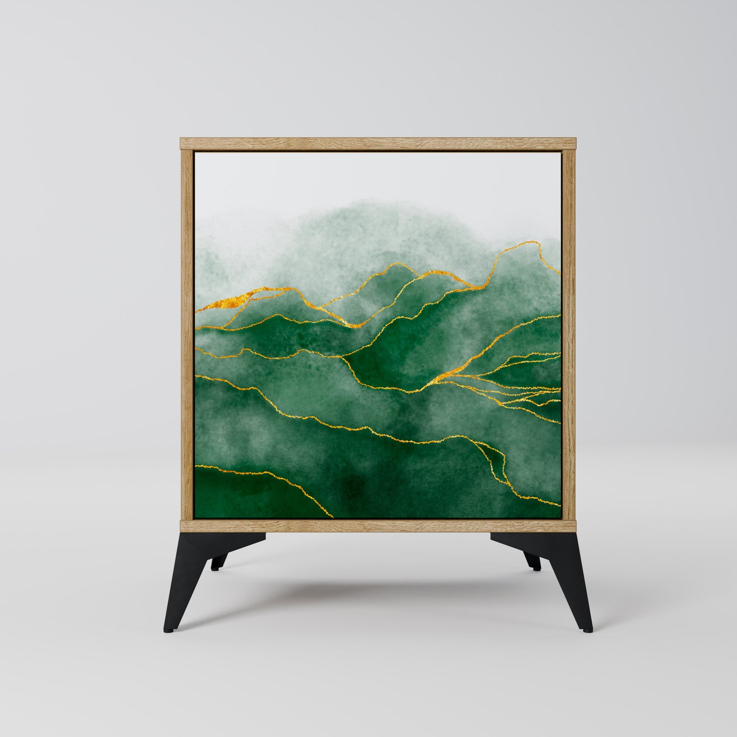 EXPENSIVE NATURE 1-Door Sideboard in Oak Effect