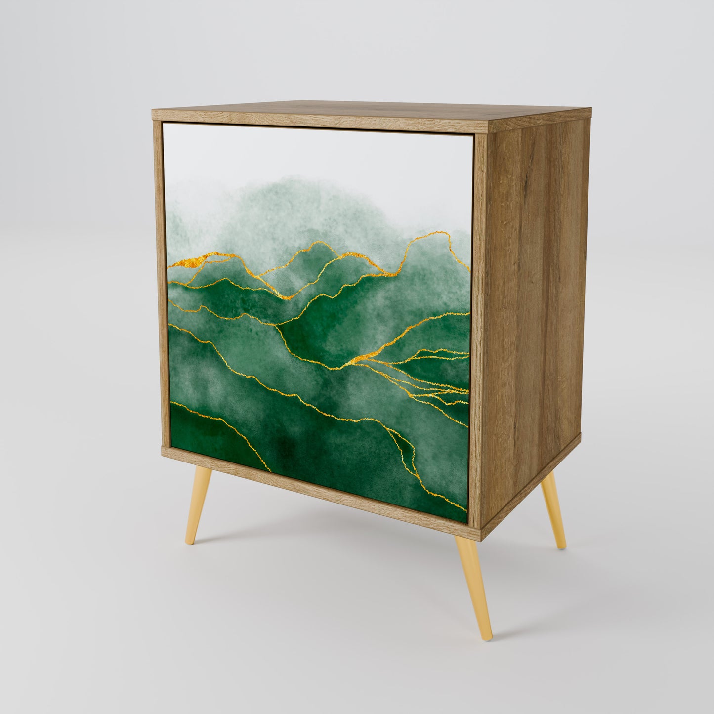 EXPENSIVE NATURE 1-Door Sideboard in Oak Effect