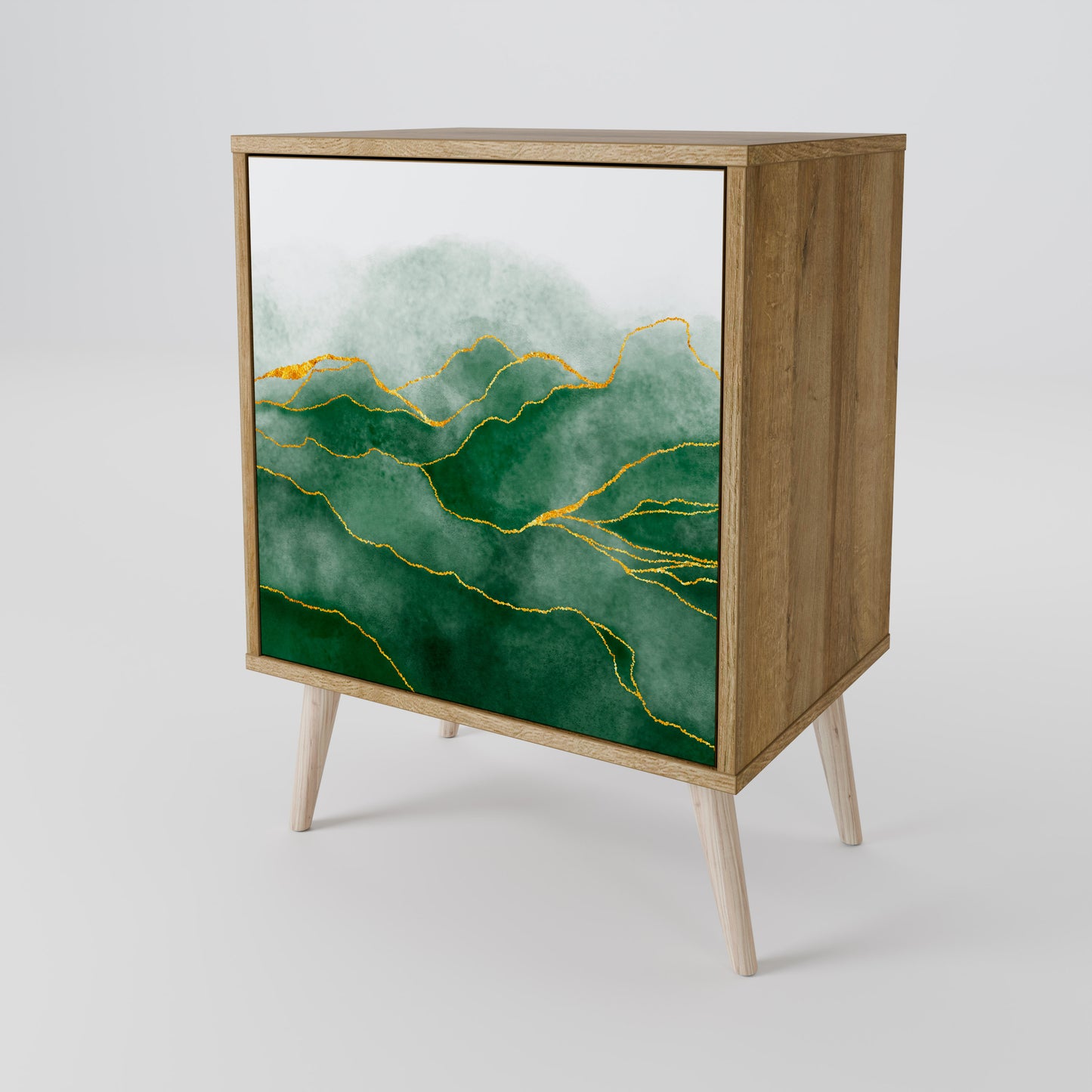 EXPENSIVE NATURE 1-Door Sideboard in Oak Effect