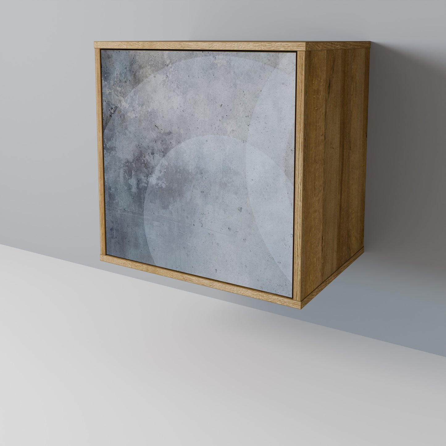 MUTED ARC 1-Door Sideboard in Oak Effect