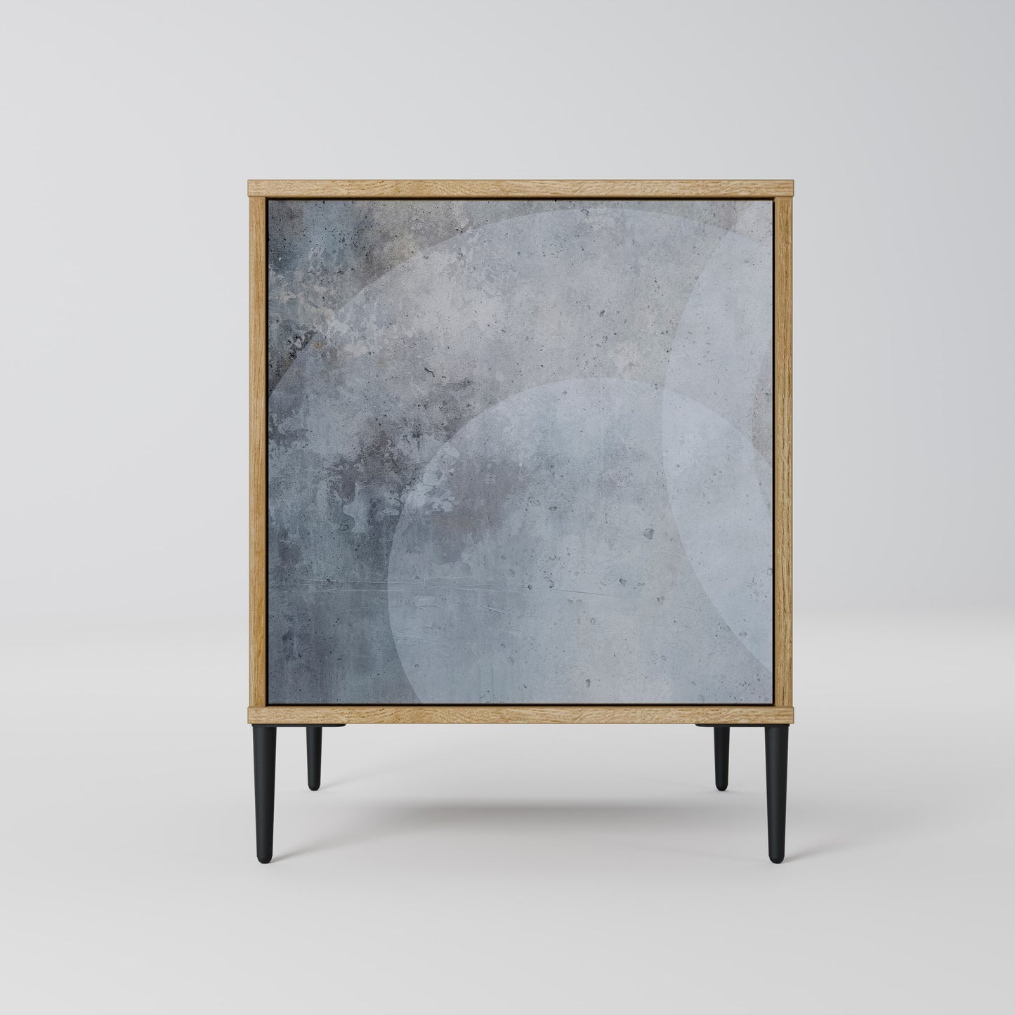 MUTED ARC 1-Door Sideboard in Oak Effect
