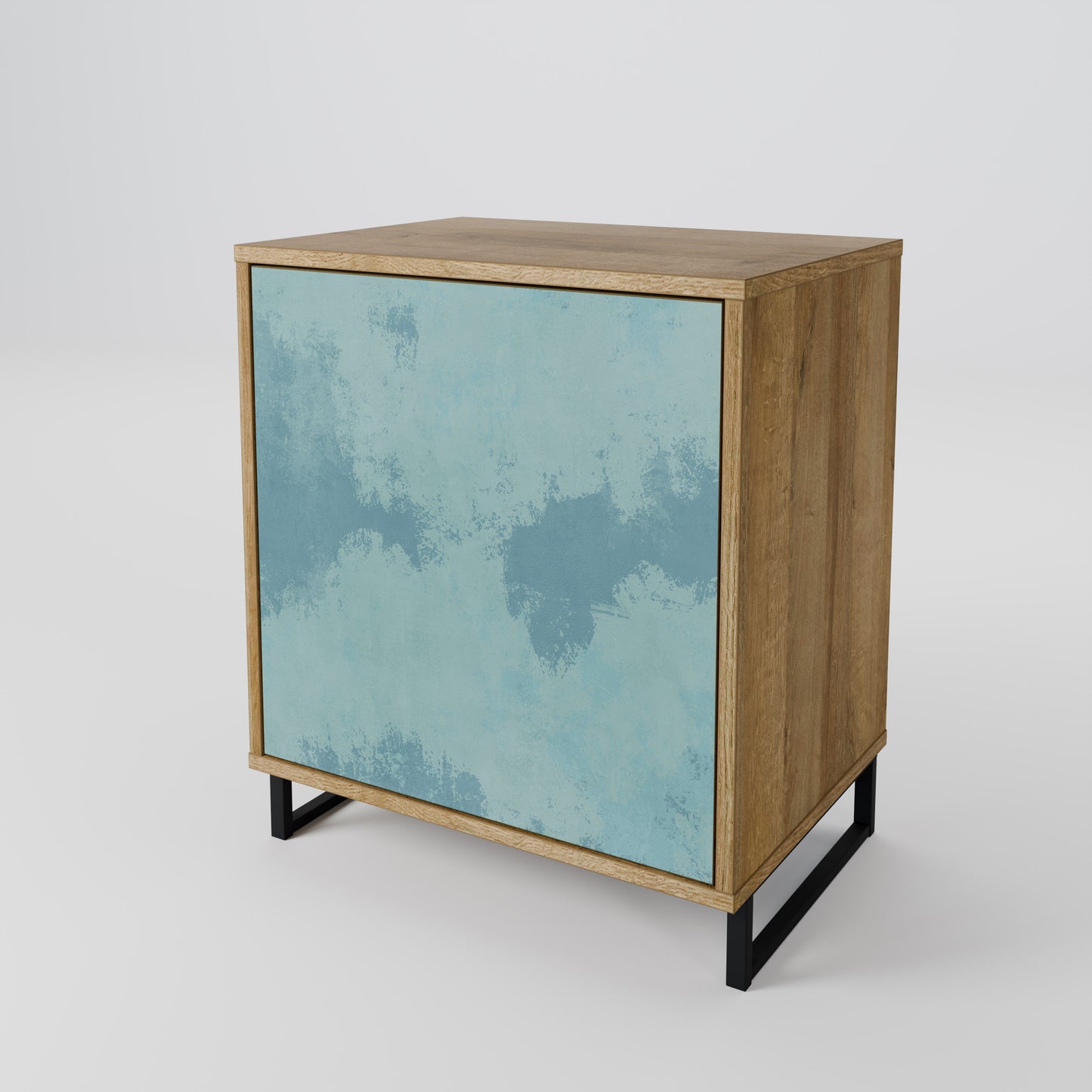 SKY WASH 1-Door Sideboard in Oak Effect
