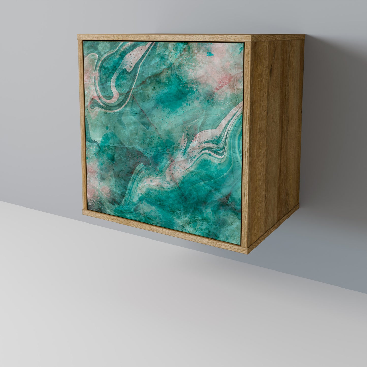 ABSTRACT ALCHEMY 1-Door Sideboard in Oak Effect