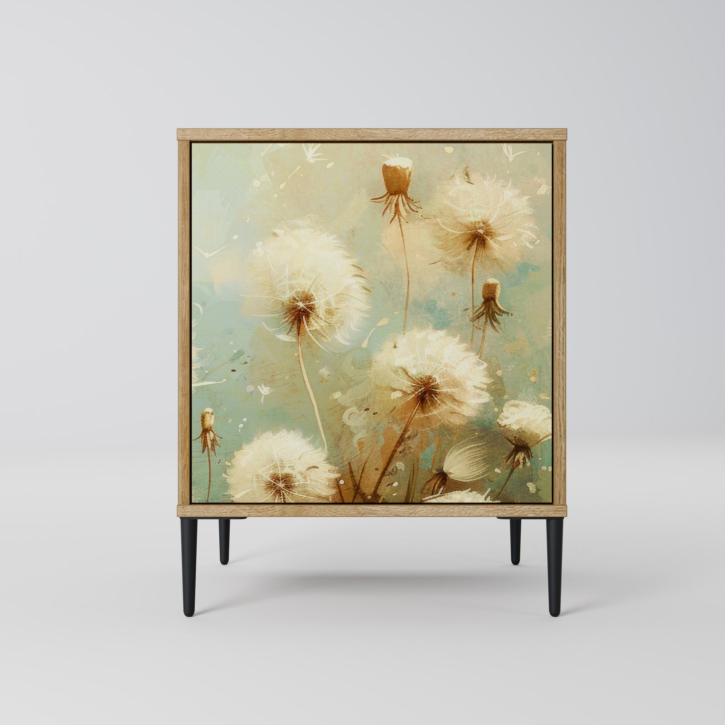 DREAMY MEADOW 1-Door Sideboard in Oak Effect