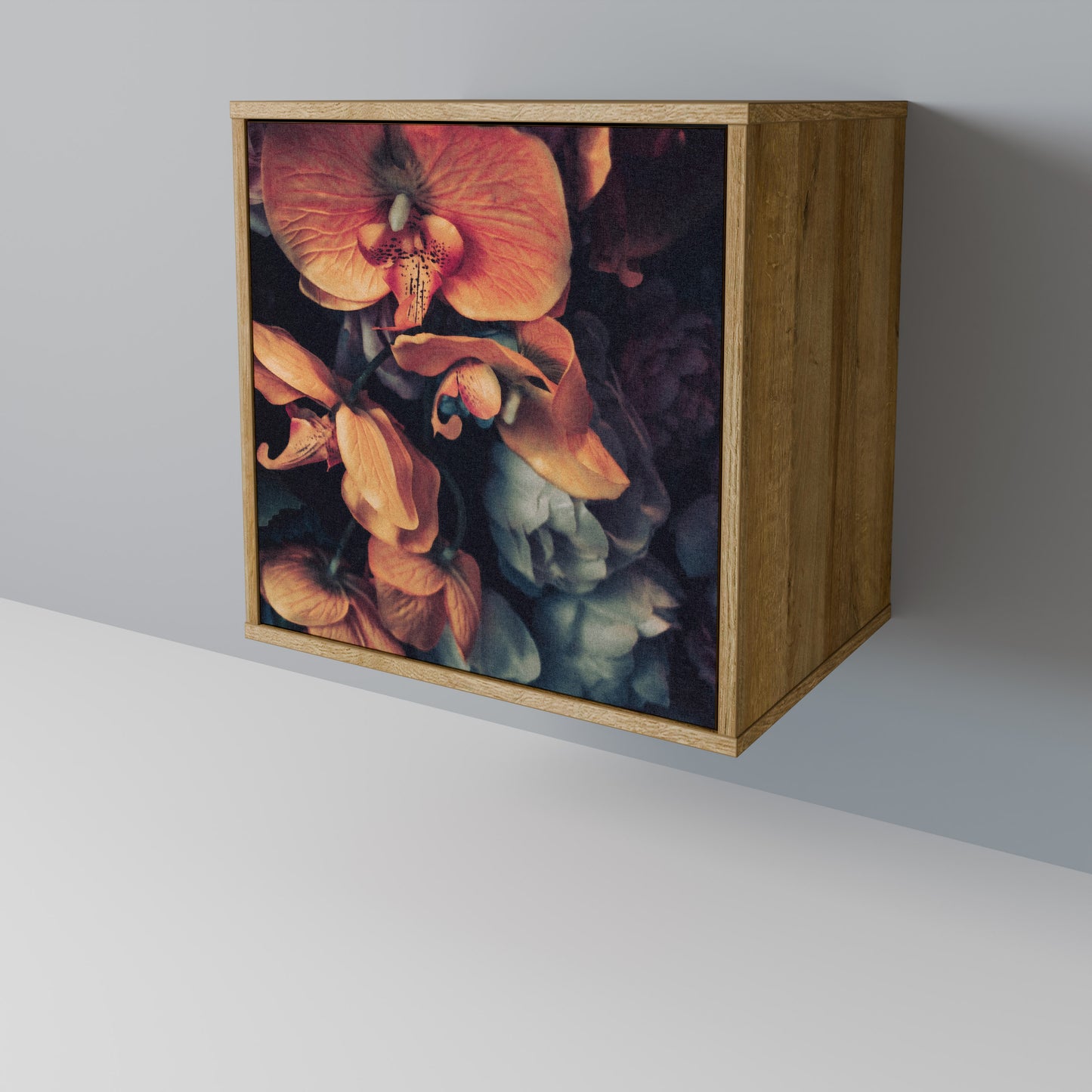 NEVERENDING BLOOM 1-Door Sideboard in Oak Effect