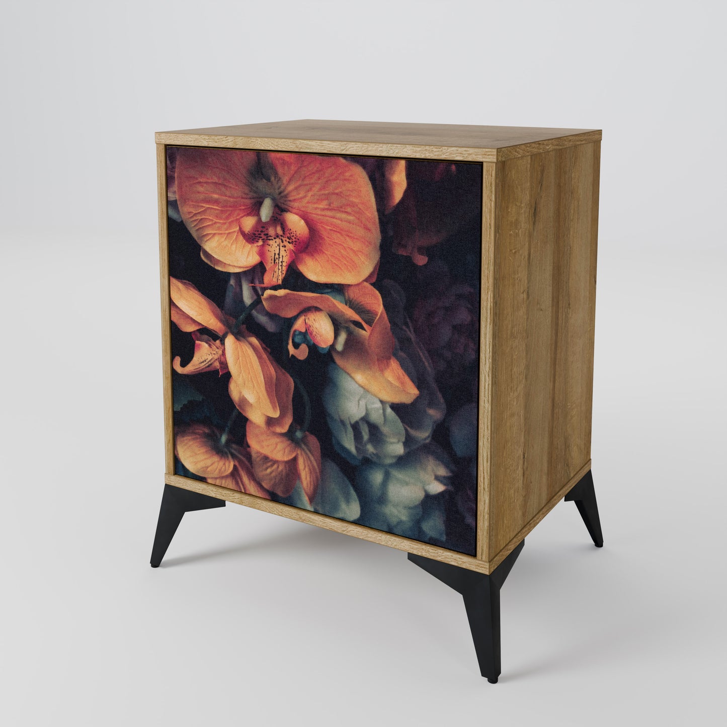 NEVERENDING BLOOM 1-Door Sideboard in Oak Effect