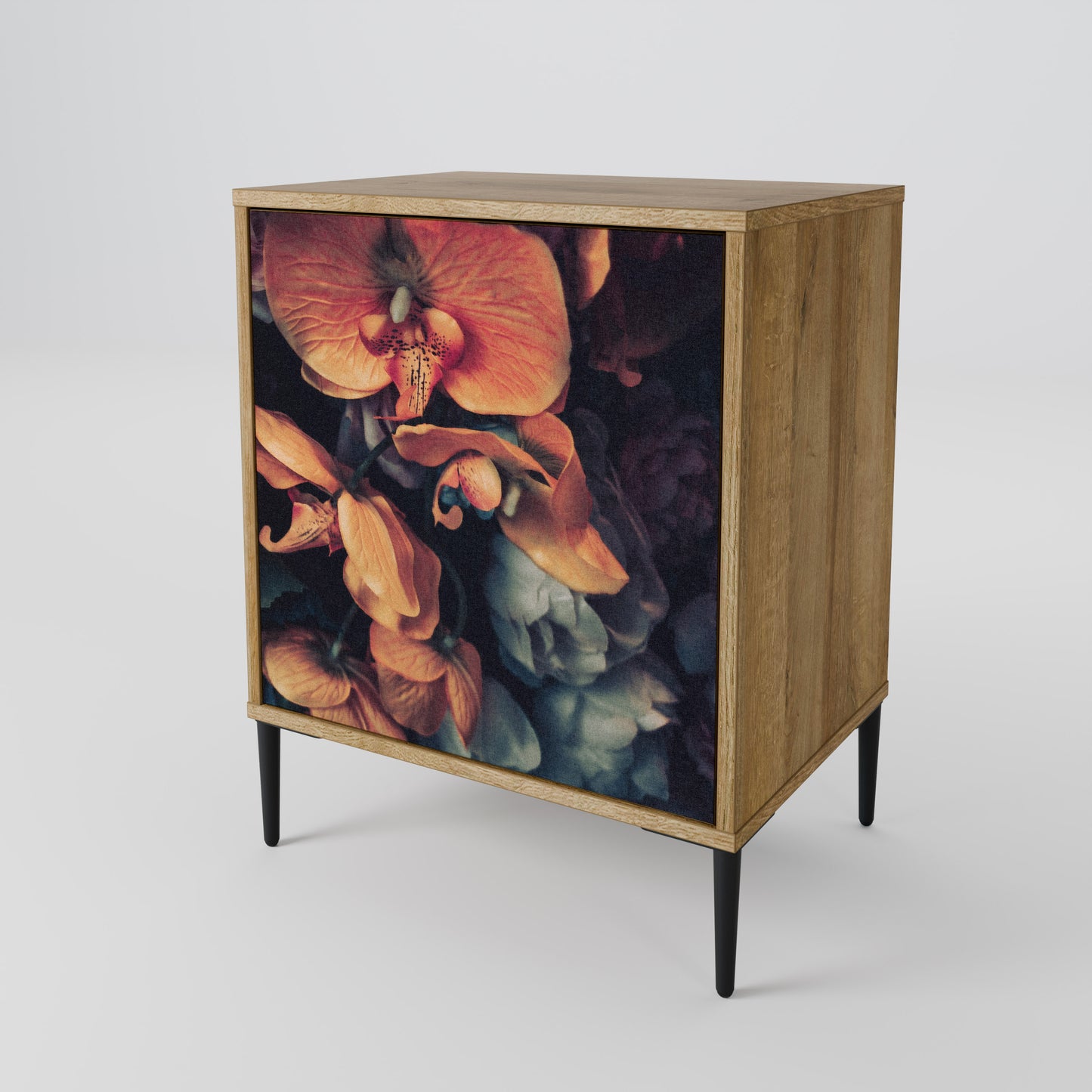 NEVERENDING BLOOM 1-Door Sideboard in Oak Effect