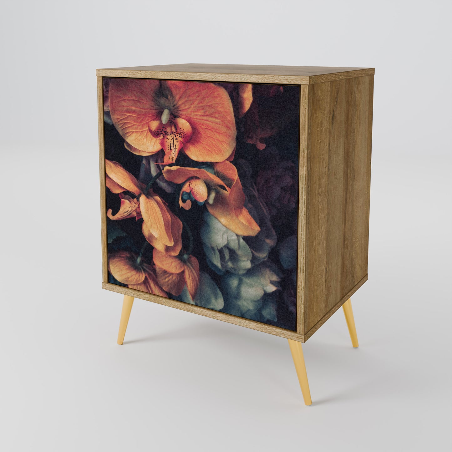 NEVERENDING BLOOM 1-Door Sideboard in Oak Effect