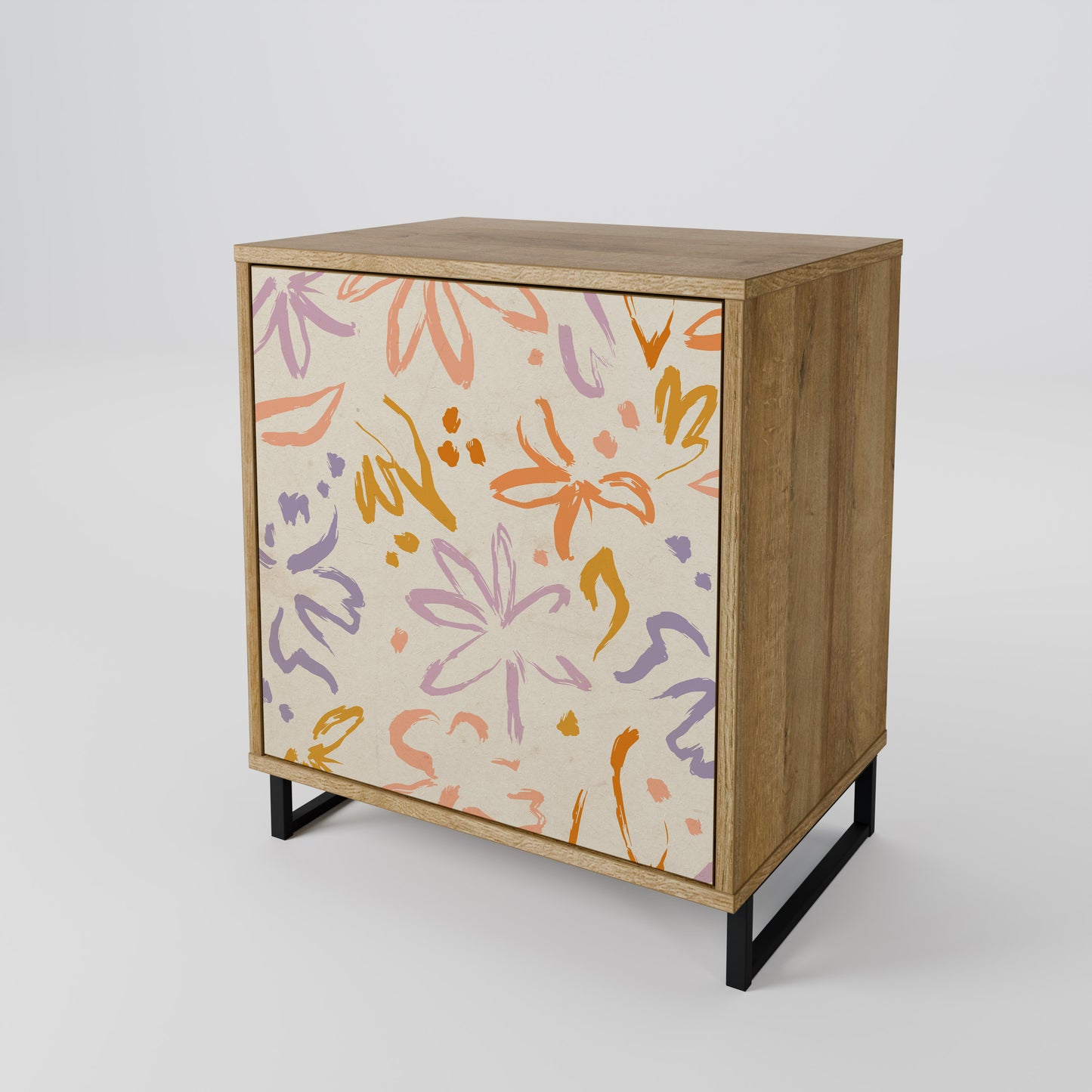 SPRING WHIMSY 1-Door Sideboard in Oak Effect