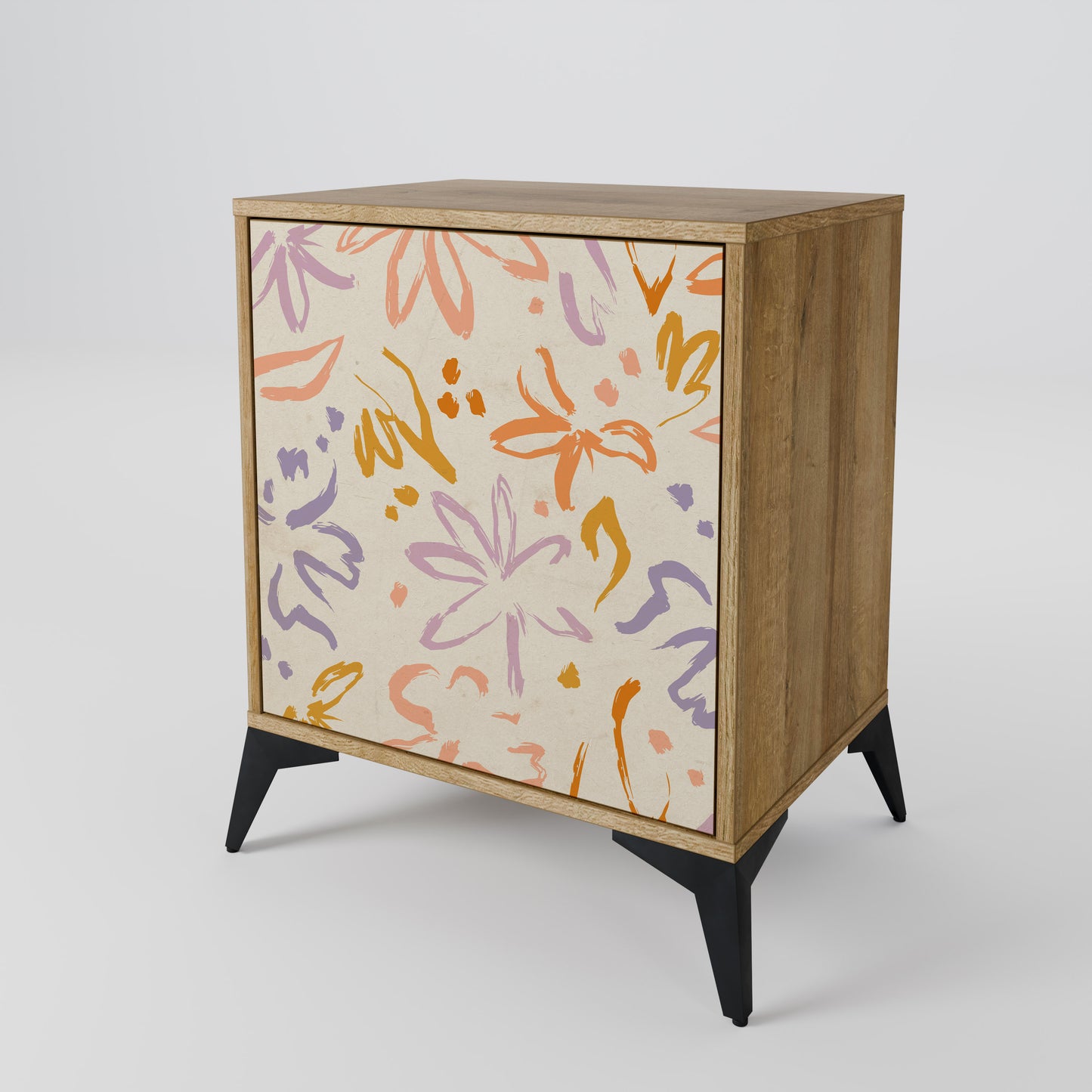 SPRING WHIMSY 1-Door Sideboard in Oak Effect