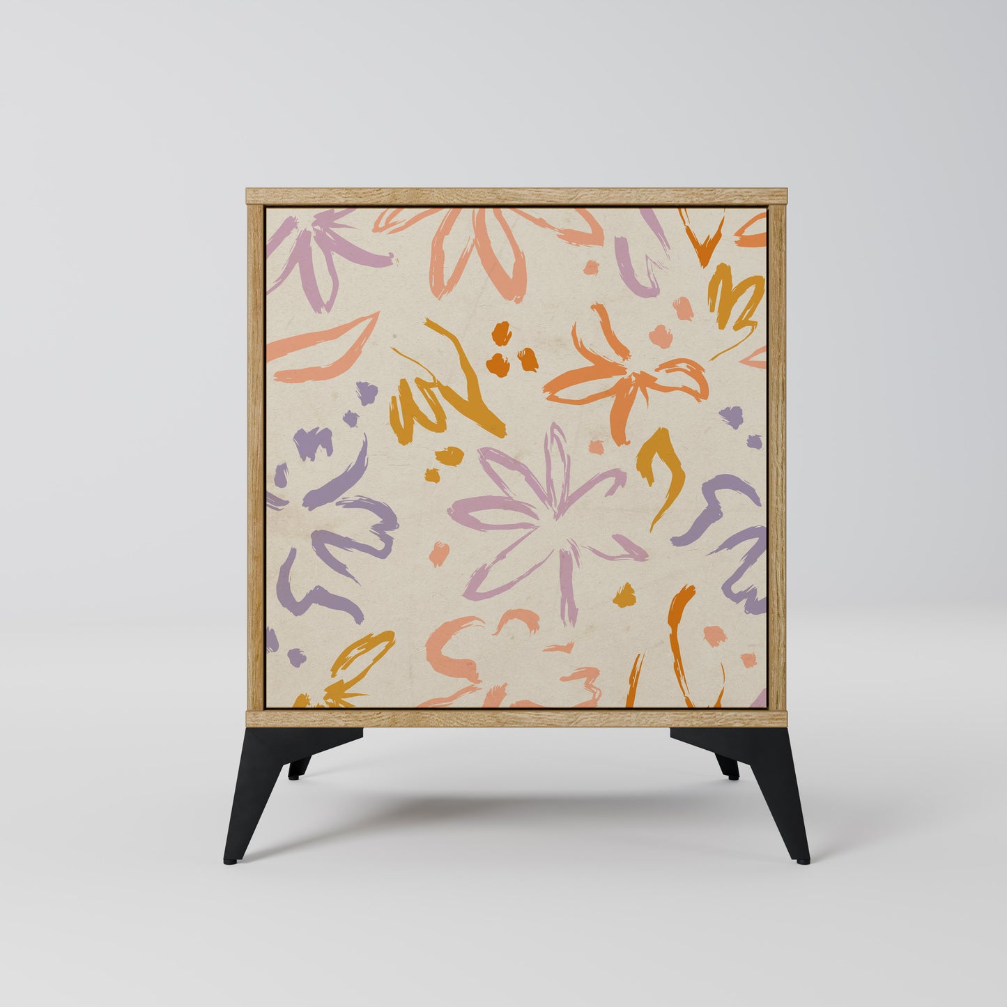 SPRING WHIMSY 1-Door Sideboard in Oak Effect