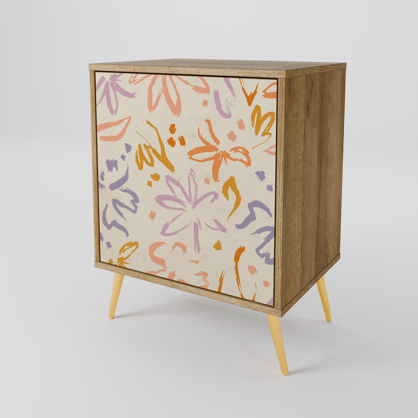 SPRING WHIMSY 1-Door Sideboard in Oak Effect
