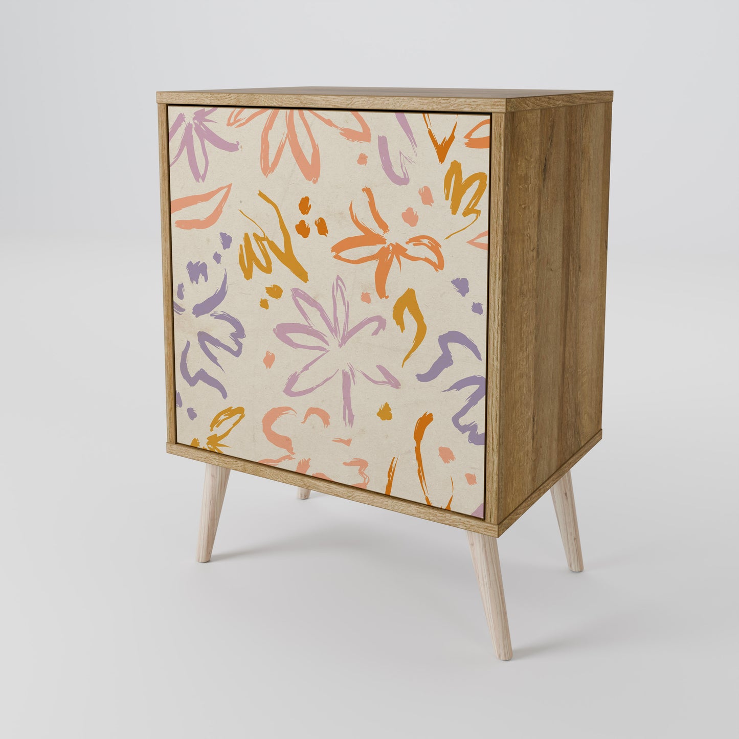 SPRING WHIMSY 1-Door Sideboard in Oak Effect