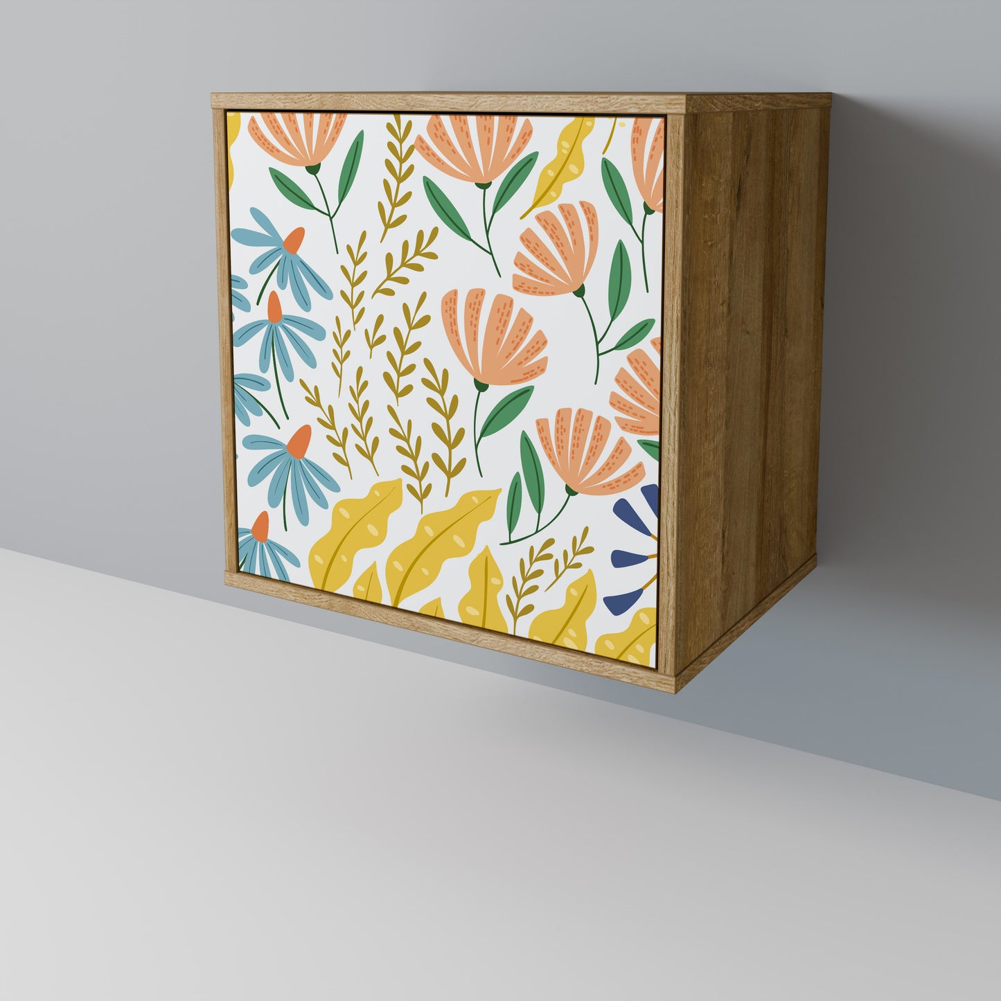 HELLO SPRING 1-Door Sideboard in Oak Effect