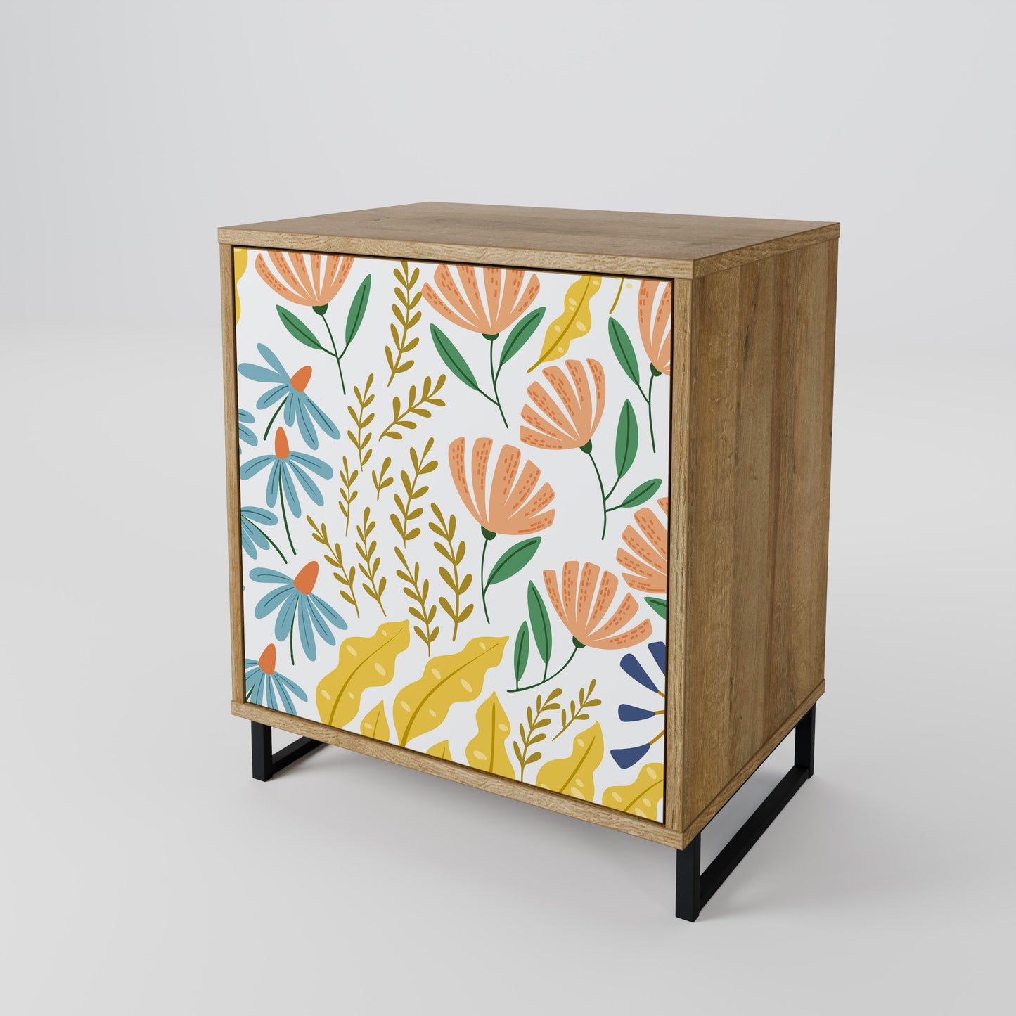 HELLO SPRING 1-Door Sideboard in Oak Effect