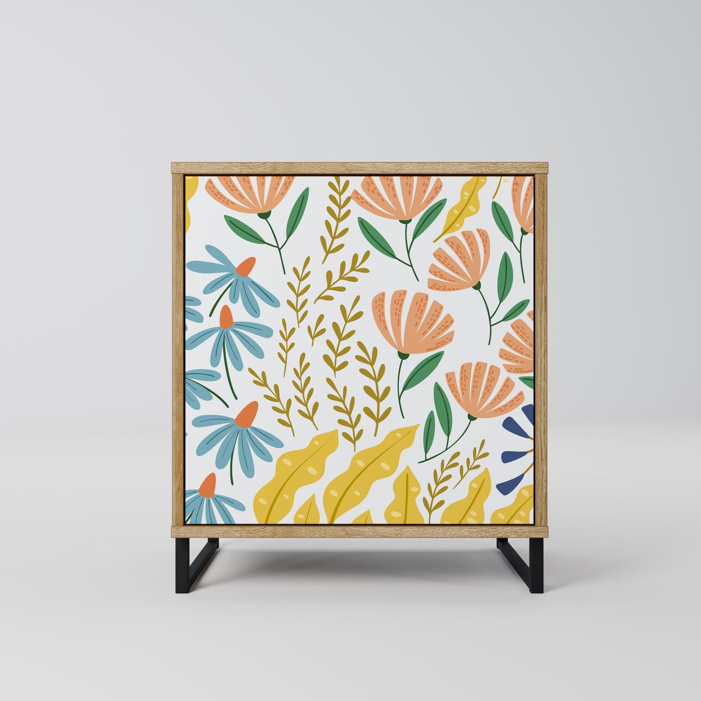 HELLO SPRING 1-Door Sideboard in Oak Effect