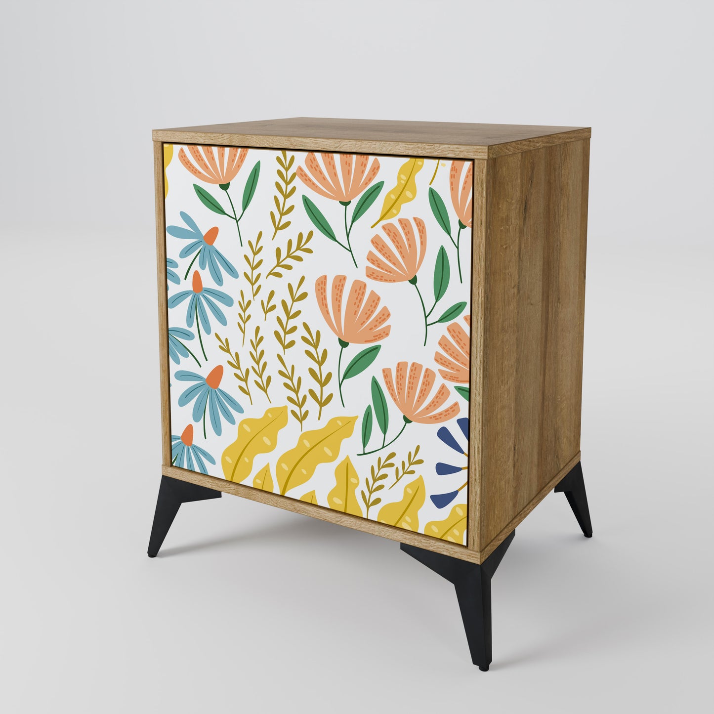 HELLO SPRING 1-Door Sideboard in Oak Effect
