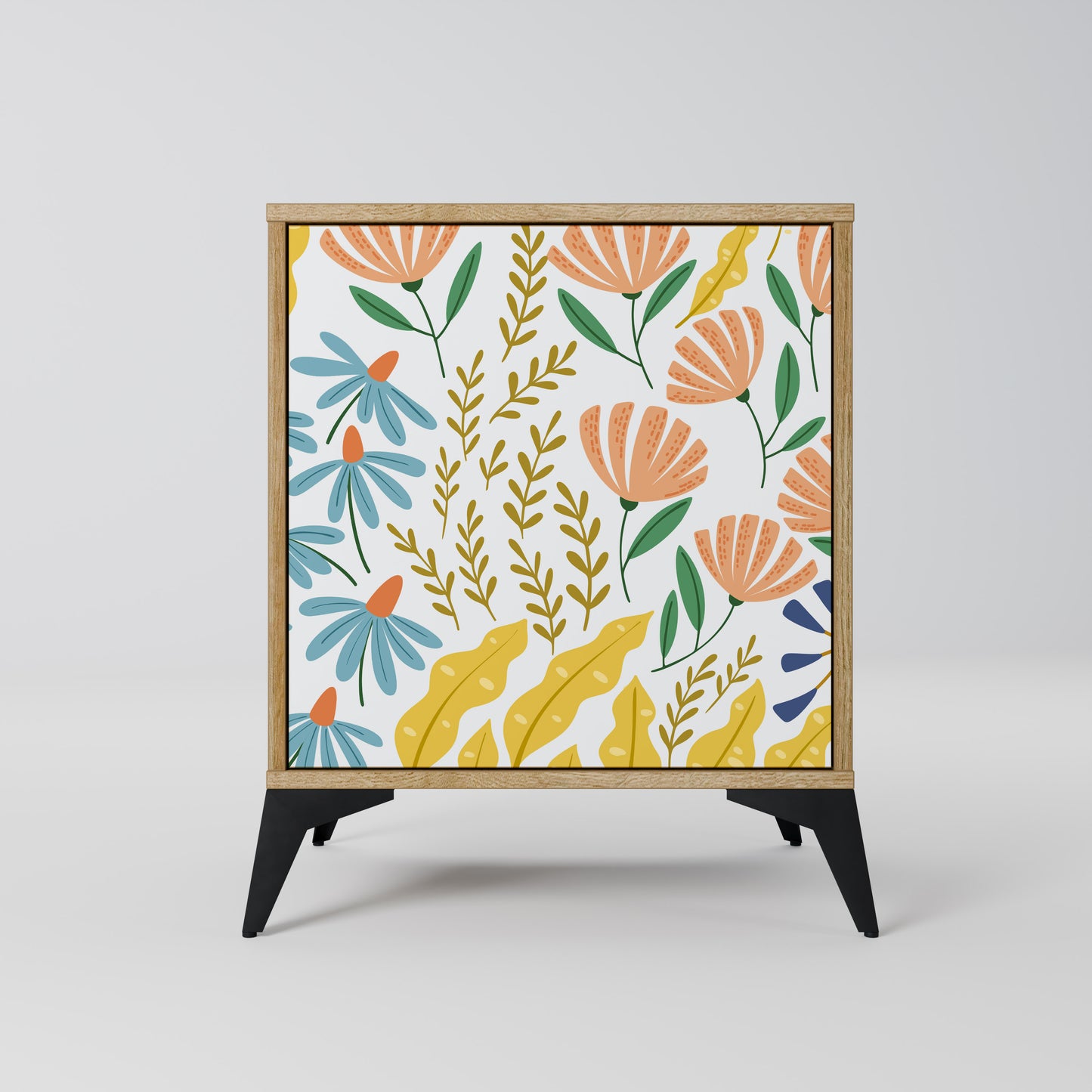 HELLO SPRING 1-Door Sideboard in Oak Effect