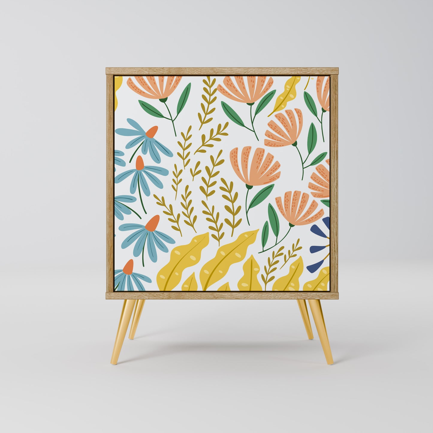 HELLO SPRING 1-Door Sideboard in Oak Effect