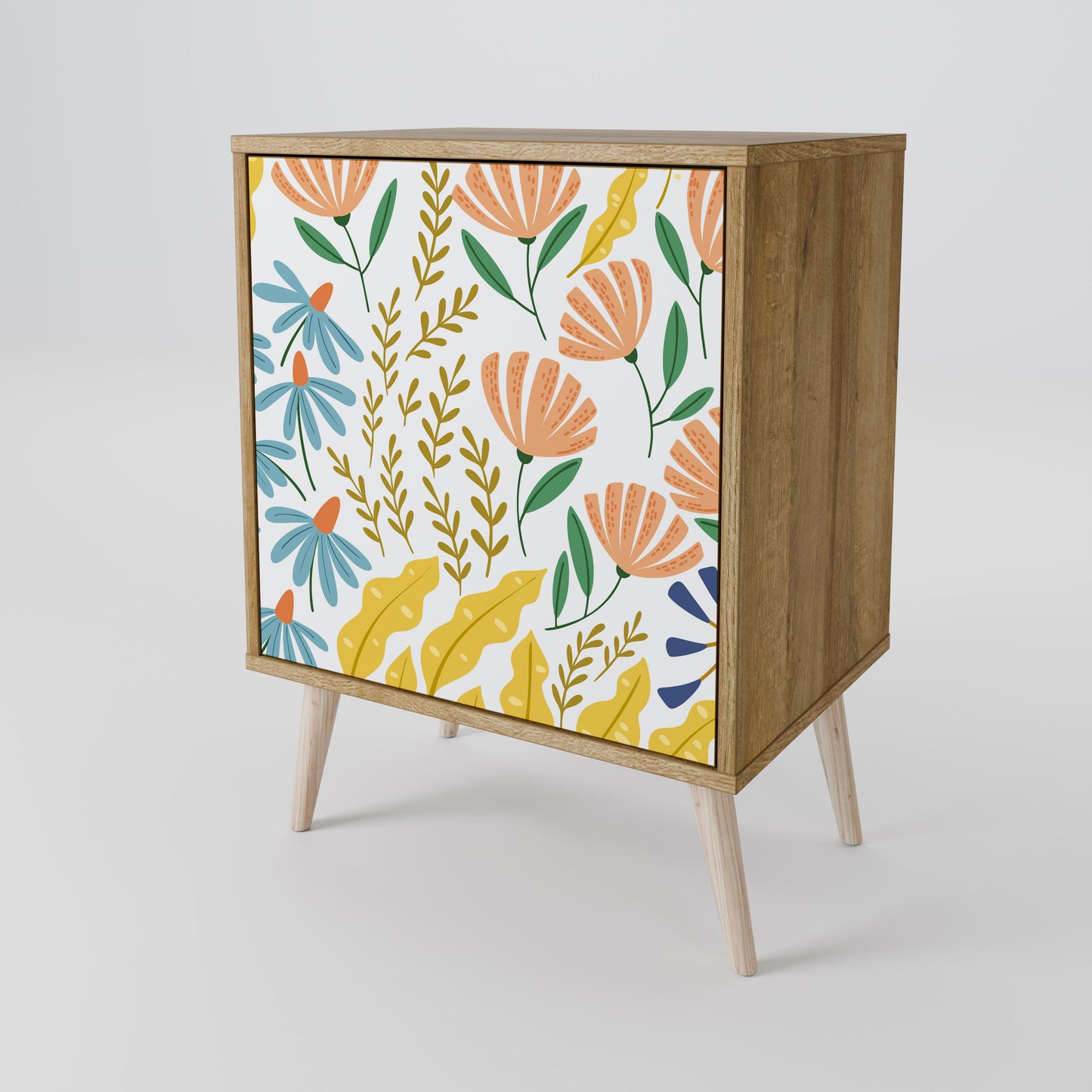 HELLO SPRING 1-Door Sideboard in Oak Effect