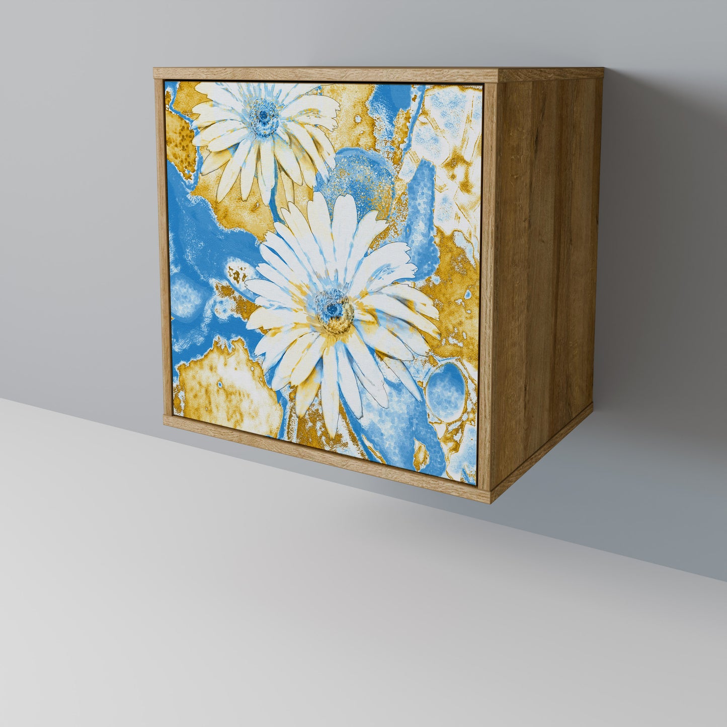 DAISY LUXE 1-Door Sideboard in Oak Effect