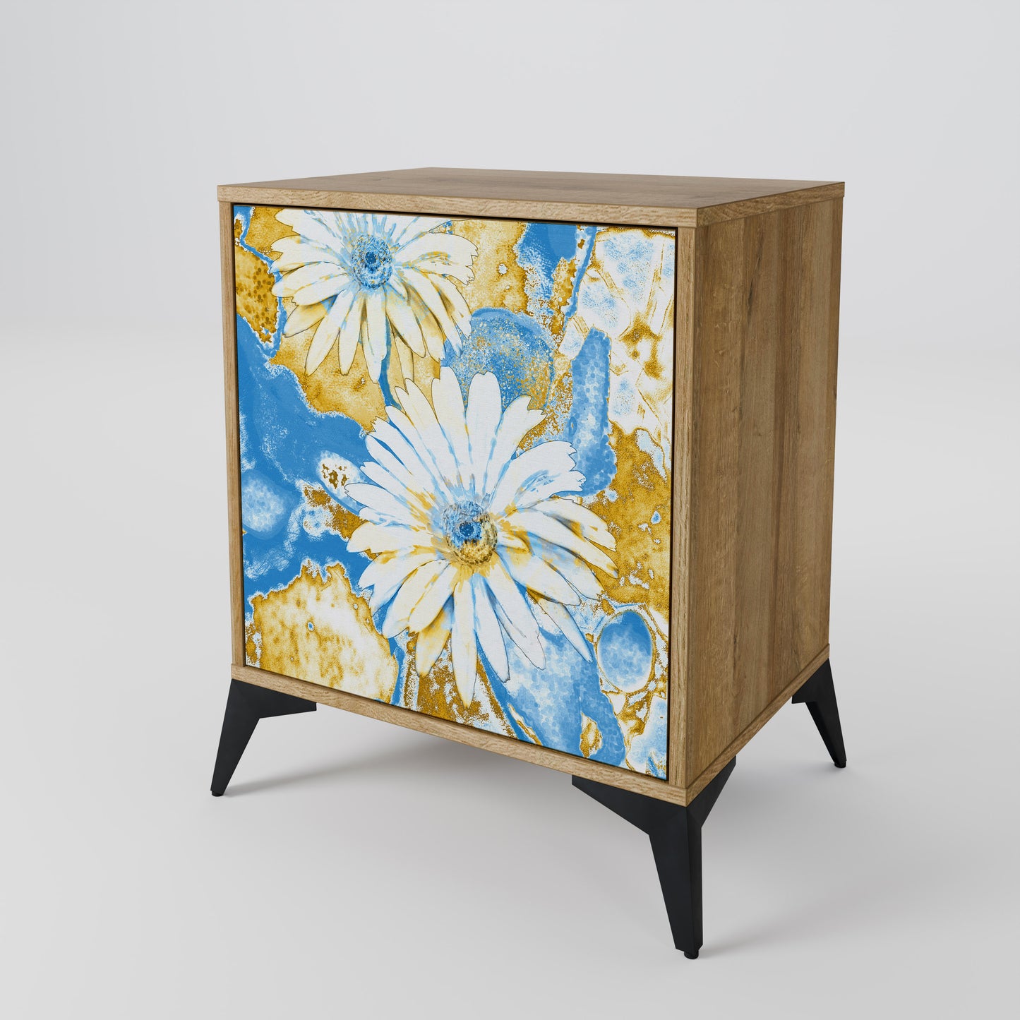 DAISY LUXE 1-Door Sideboard in Oak Effect