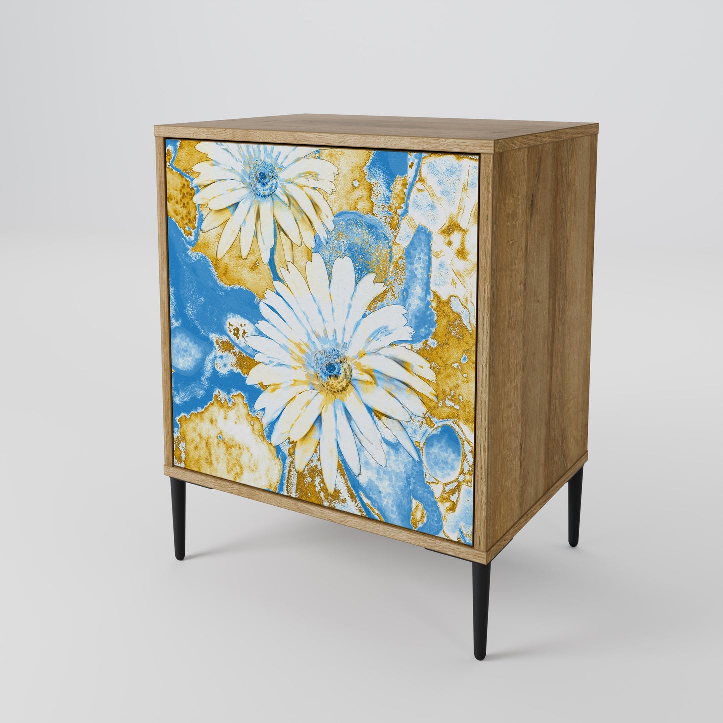 DAISY LUXE 1-Door Sideboard in Oak Effect