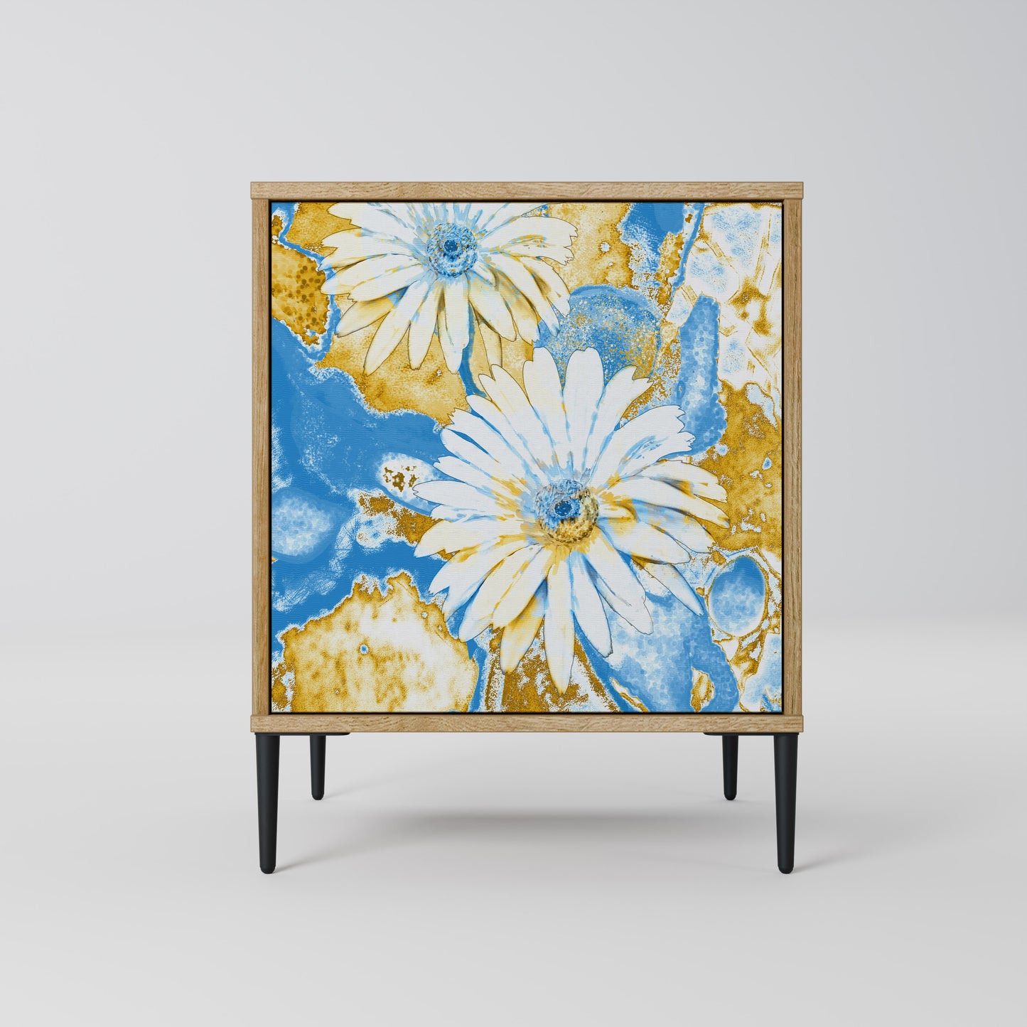 DAISY LUXE 1-Door Sideboard in Oak Effect