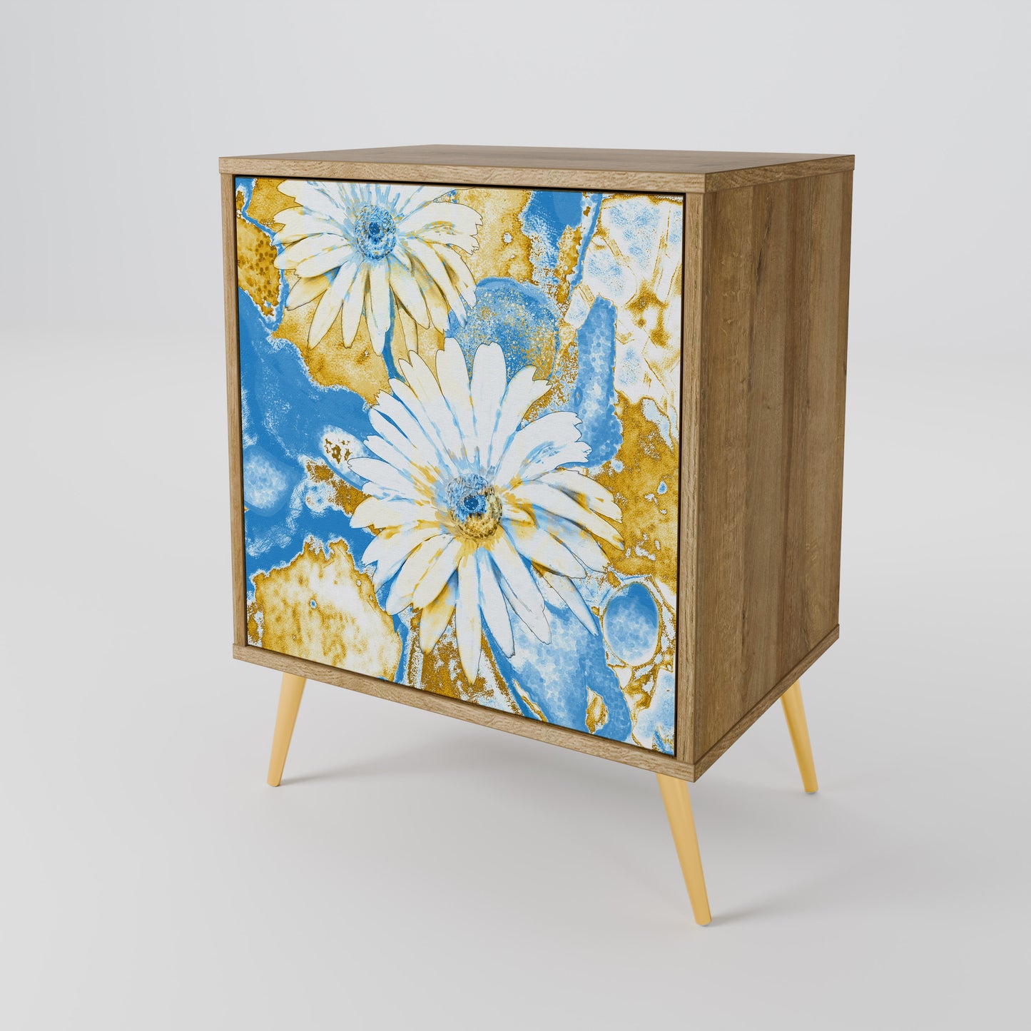 DAISY LUXE 1-Door Sideboard in Oak Effect