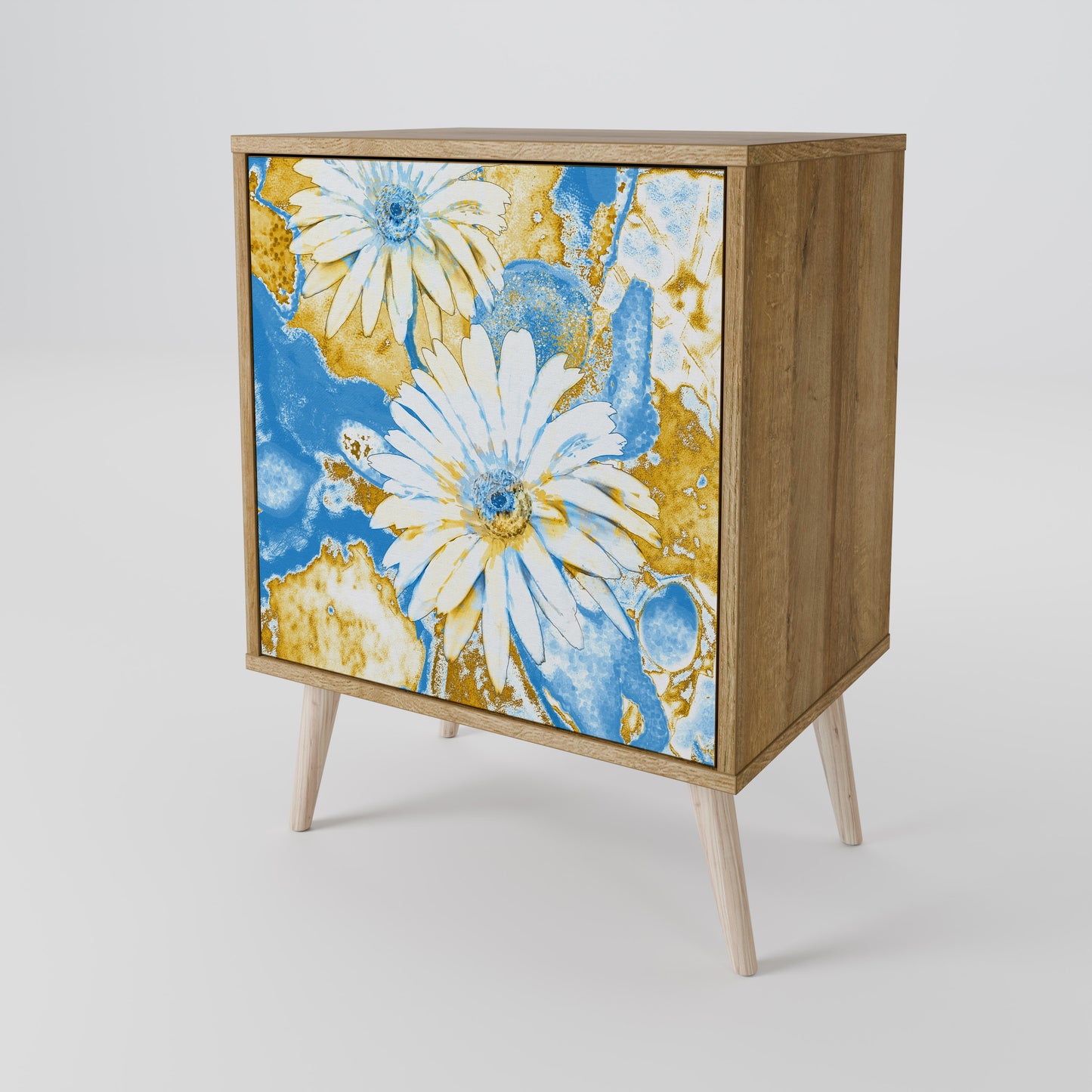 DAISY LUXE 1-Door Sideboard in Oak Effect