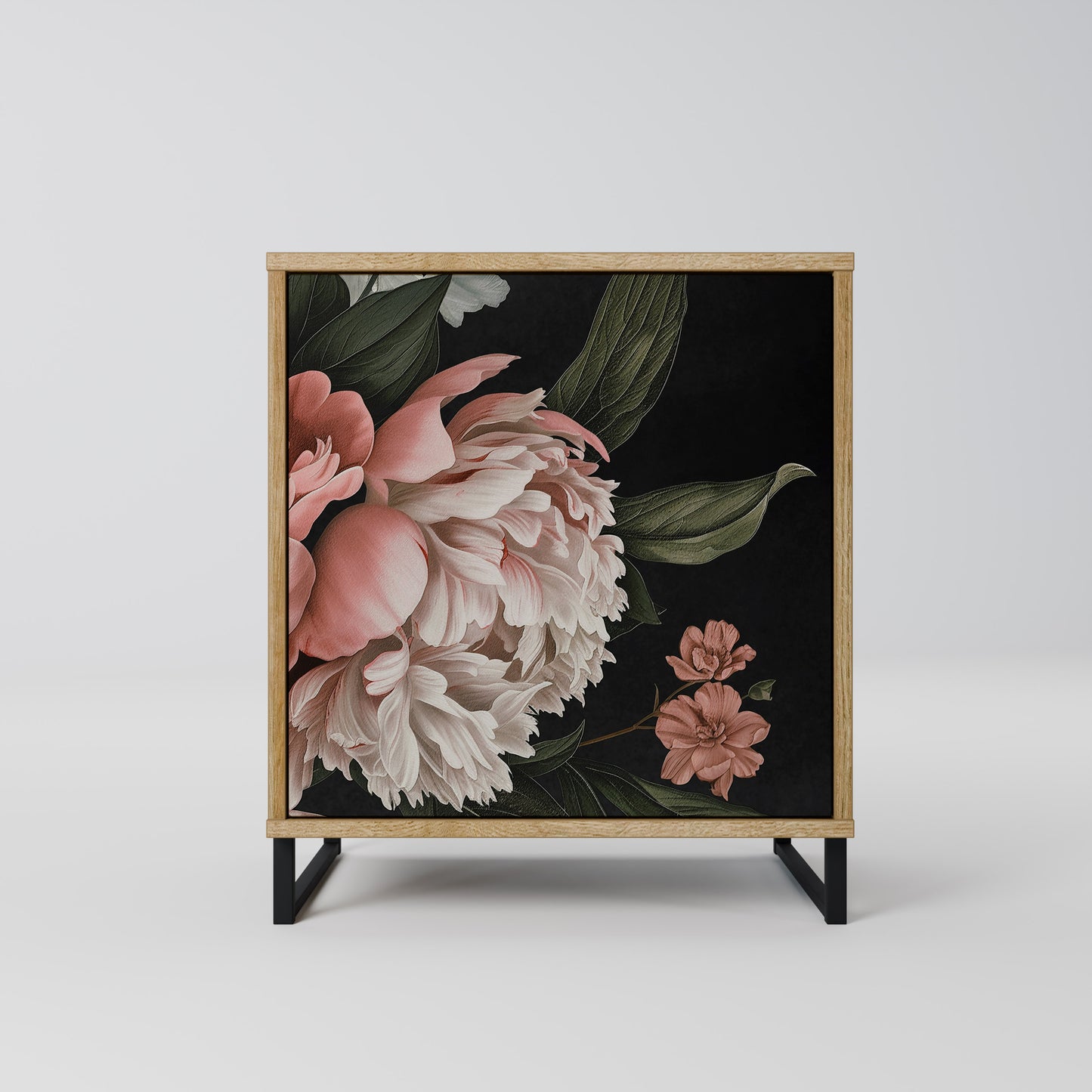 LUSH ELEGANCE 1-Door Sideboard in Oak Effect