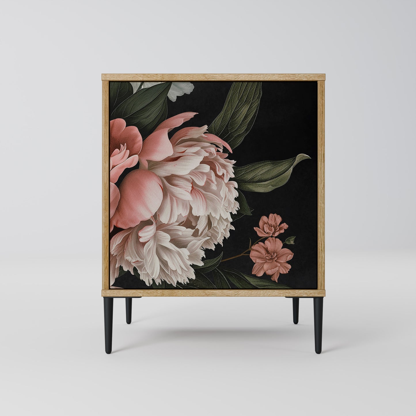 LUSH ELEGANCE 1-Door Sideboard in Oak Effect