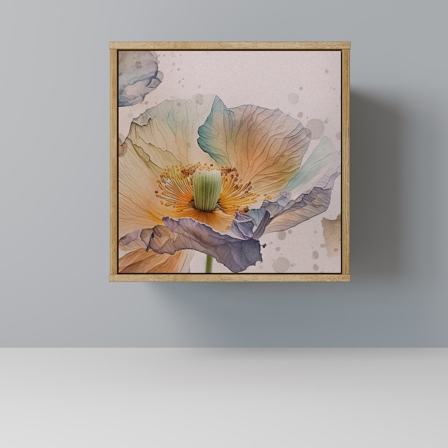 Credenza SOFTEN POPPY a 1 anta effetto rovere