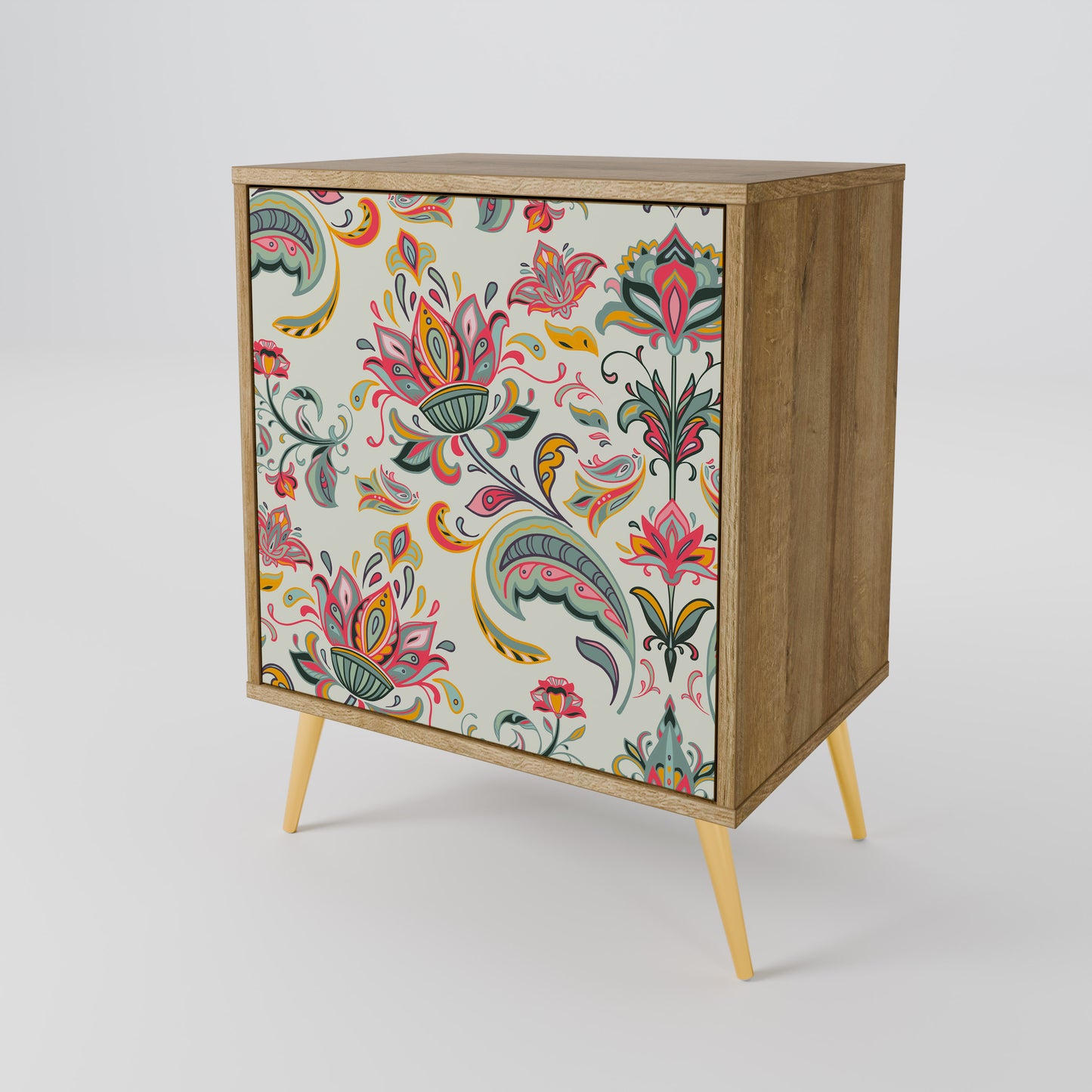 ORGANIC FOLKLORE 1-Door Sideboard in Oak Effect