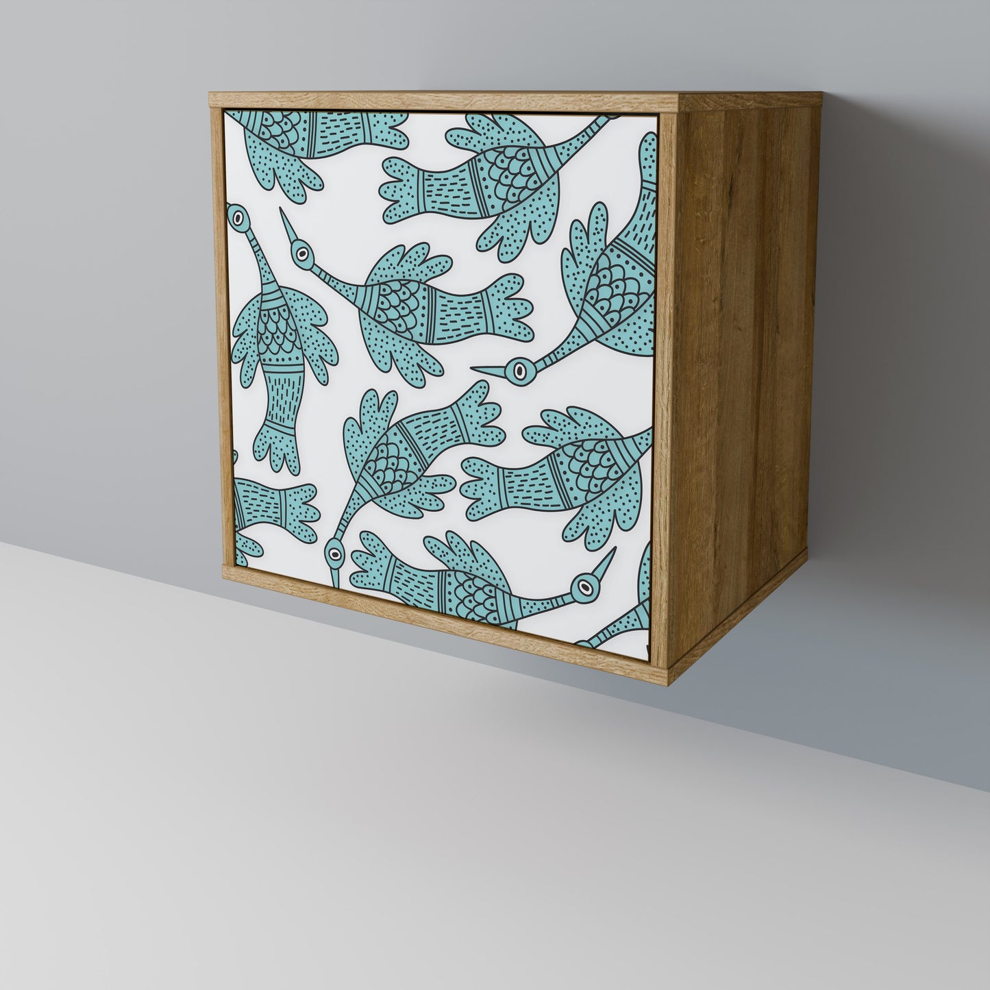 WATERSPOUT SONGIBIRD 1-Door Sideboard in Oak Effect